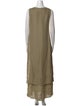 Genny Scoop Neck Long Dress