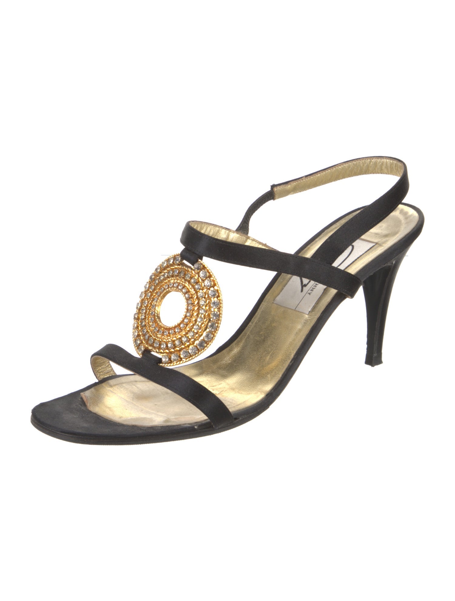 Genny Satin Slingback Sandals