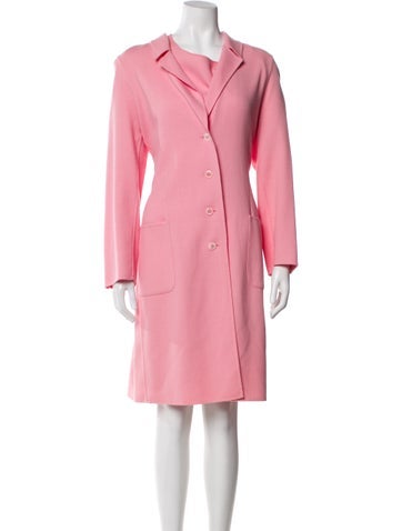 Pre-owned Genny Virgin Wool Set In Pink