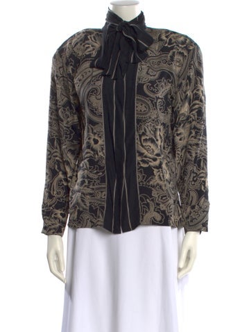 Pre-owned Genny Vintage 1980's Button-up Top