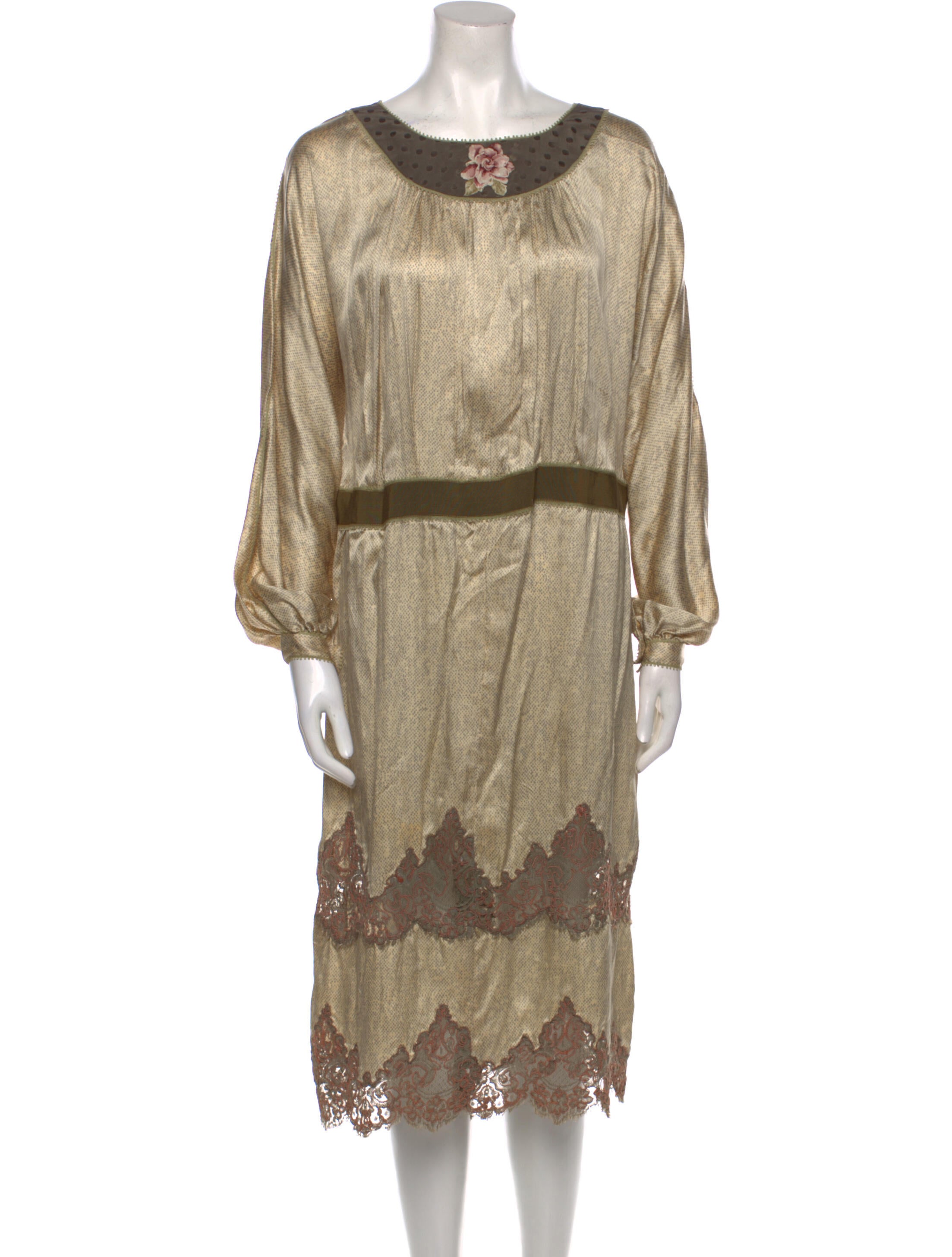 Geoffrey Beene Vintage Midi Length Dress