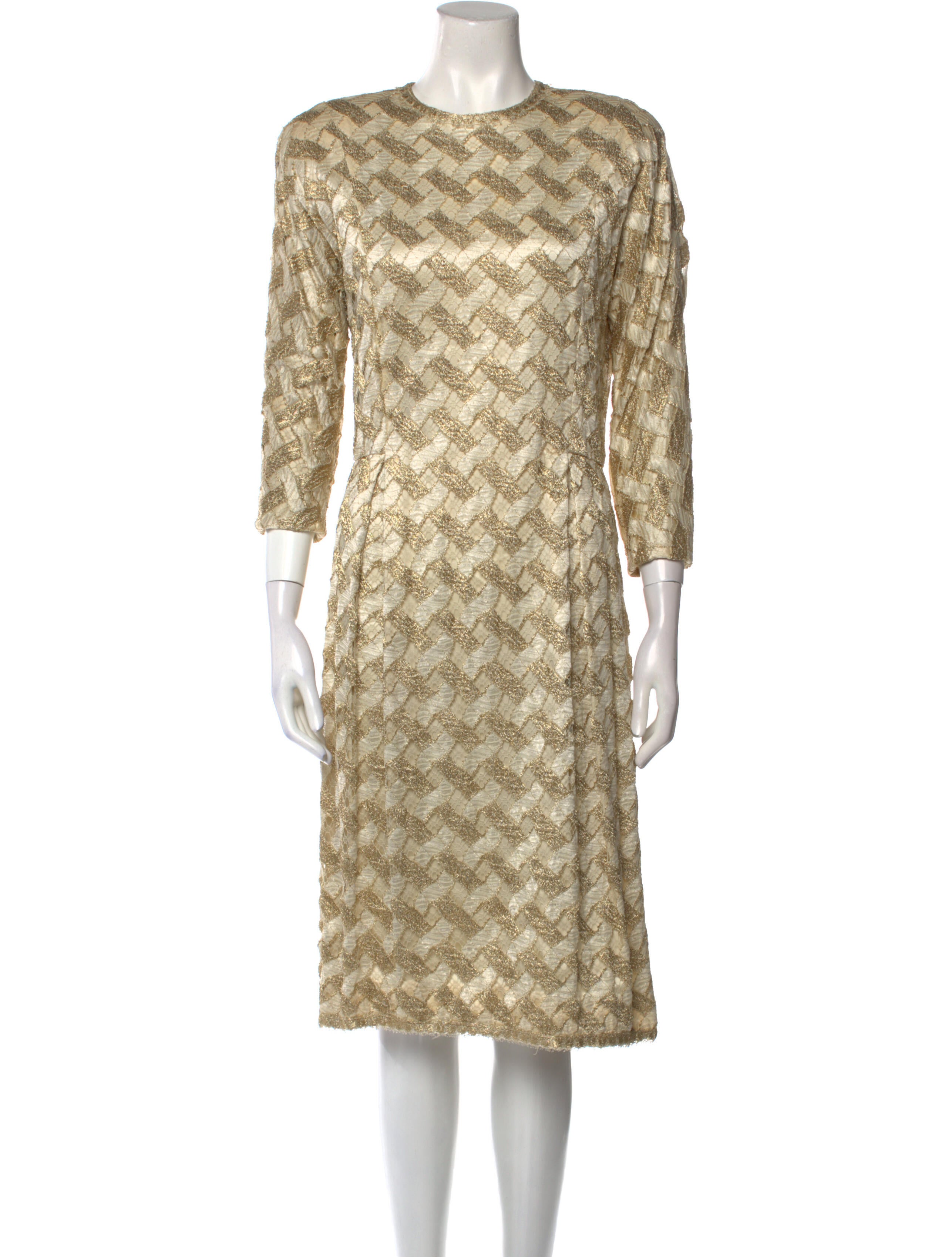 Geoffrey Beene Vintage Midi Length Dress