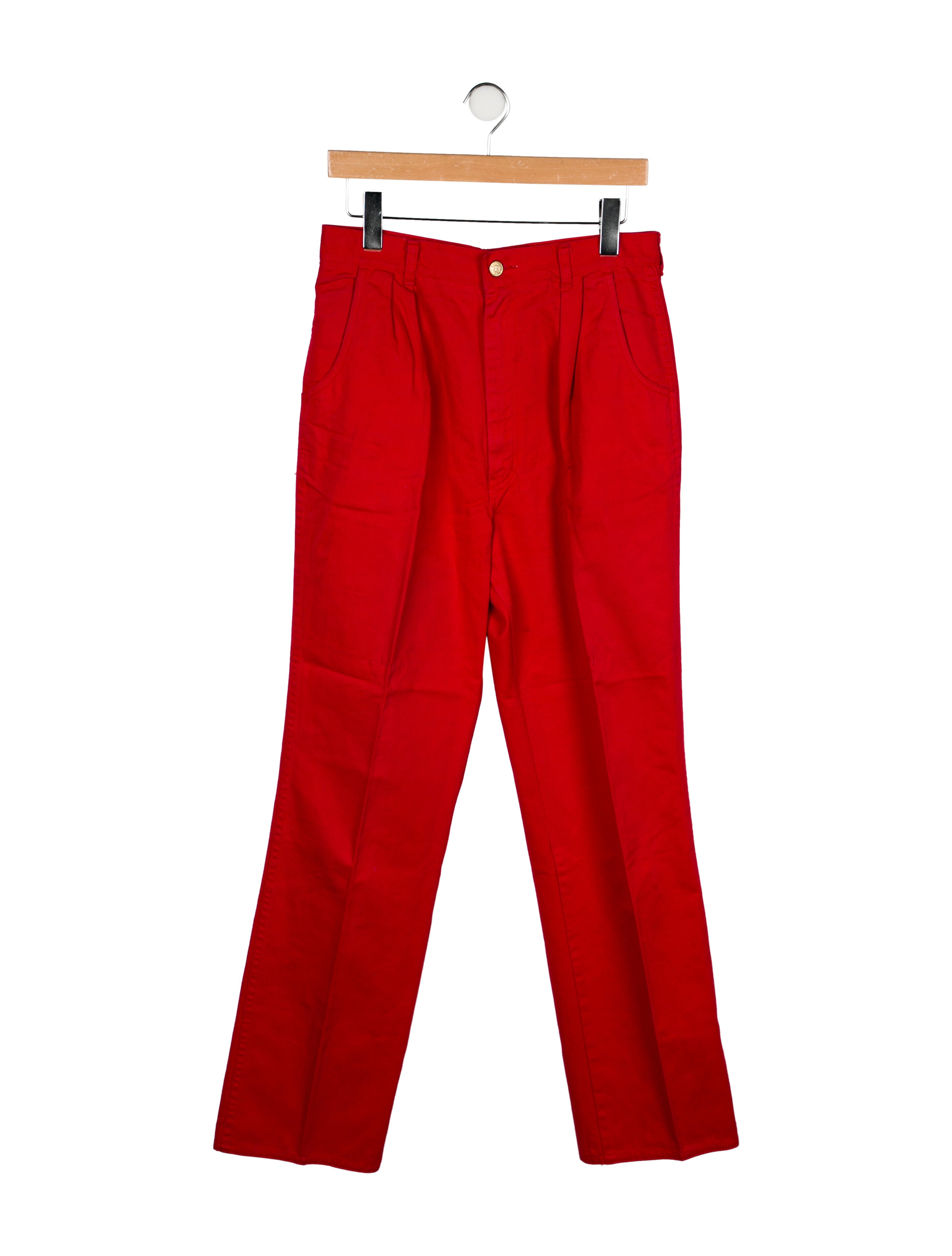 Geoffrey Beene High-Rise Straight Leg Jeans