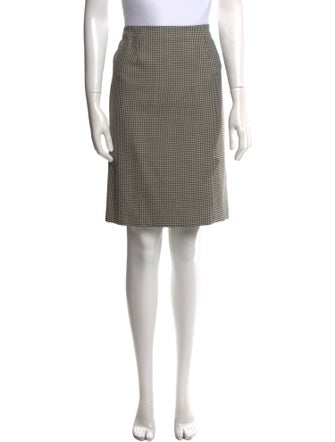 Geoffrey Beene Houndstooth Print Knee-Length Skirt