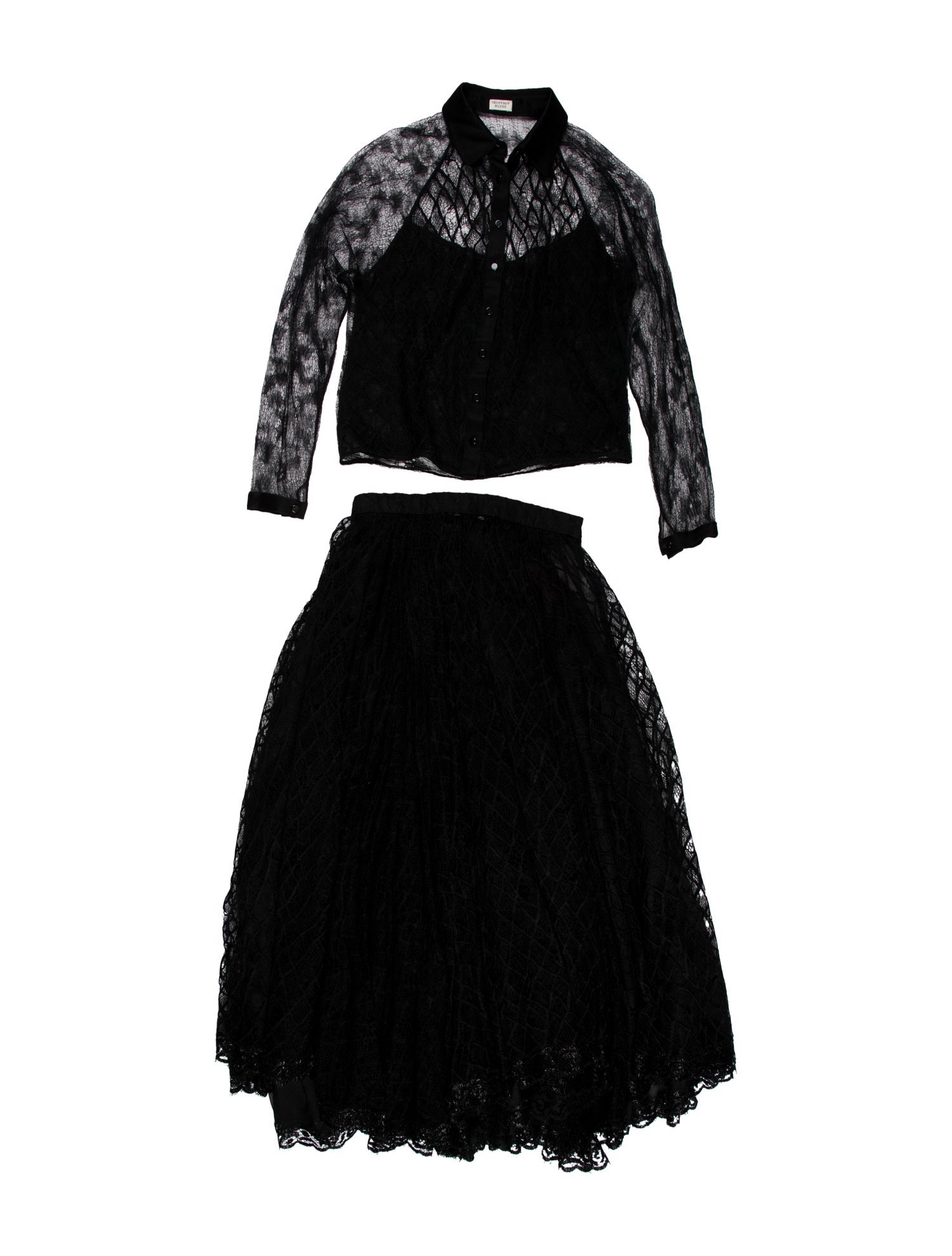 Geoffrey Beene Vintage 1990's Skirt Set