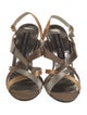 Geoffrey Beene Satin Slingback Sandals