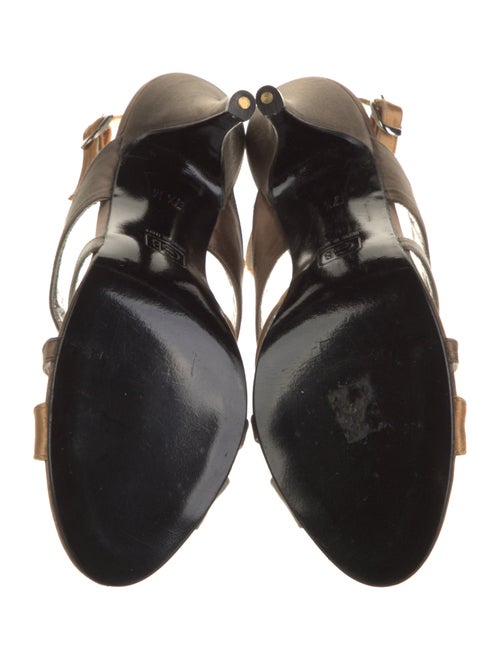 Geoffrey Beene Satin Slingback Sandals