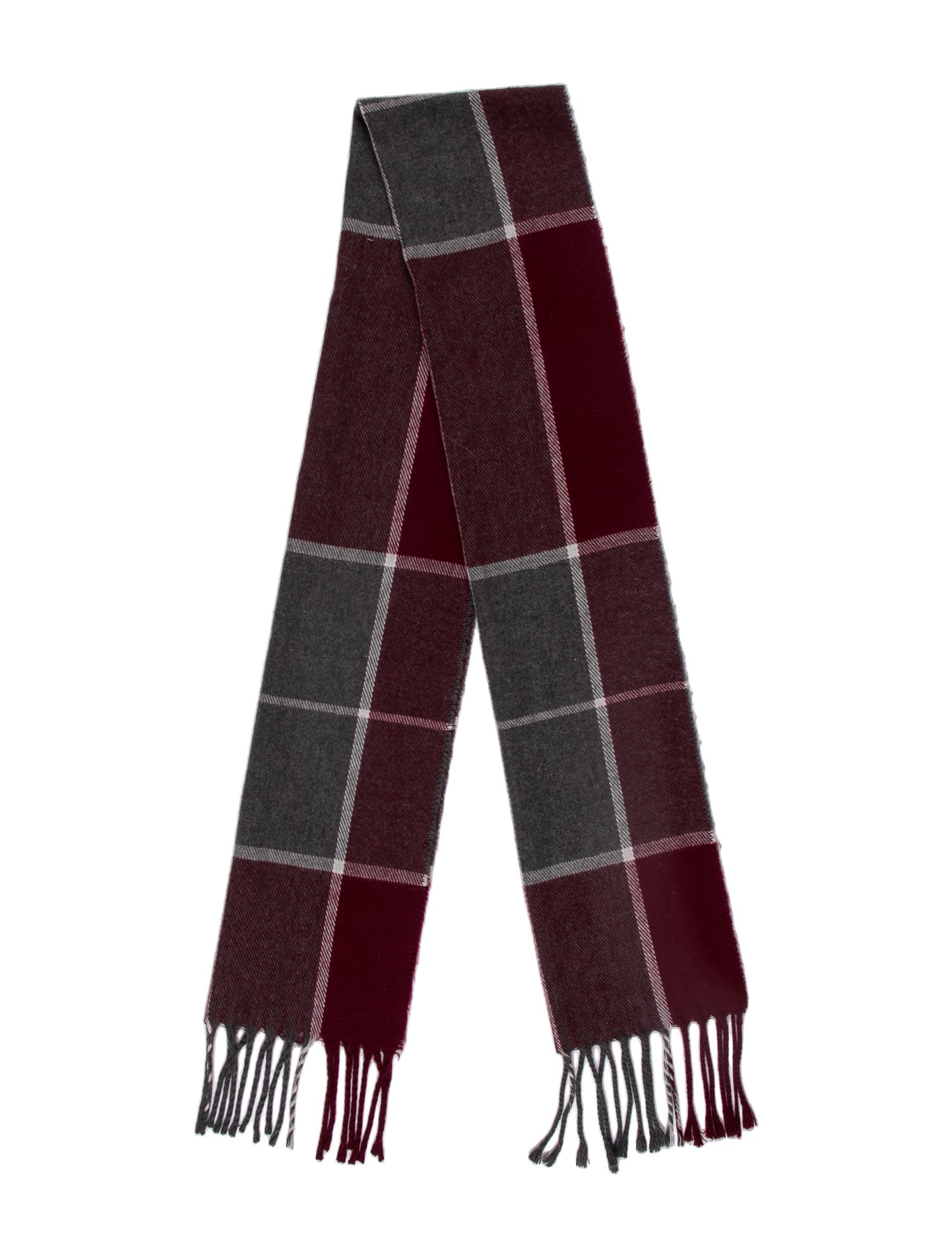 Geoffrey Beene Acrylic Plaid Print Scarf