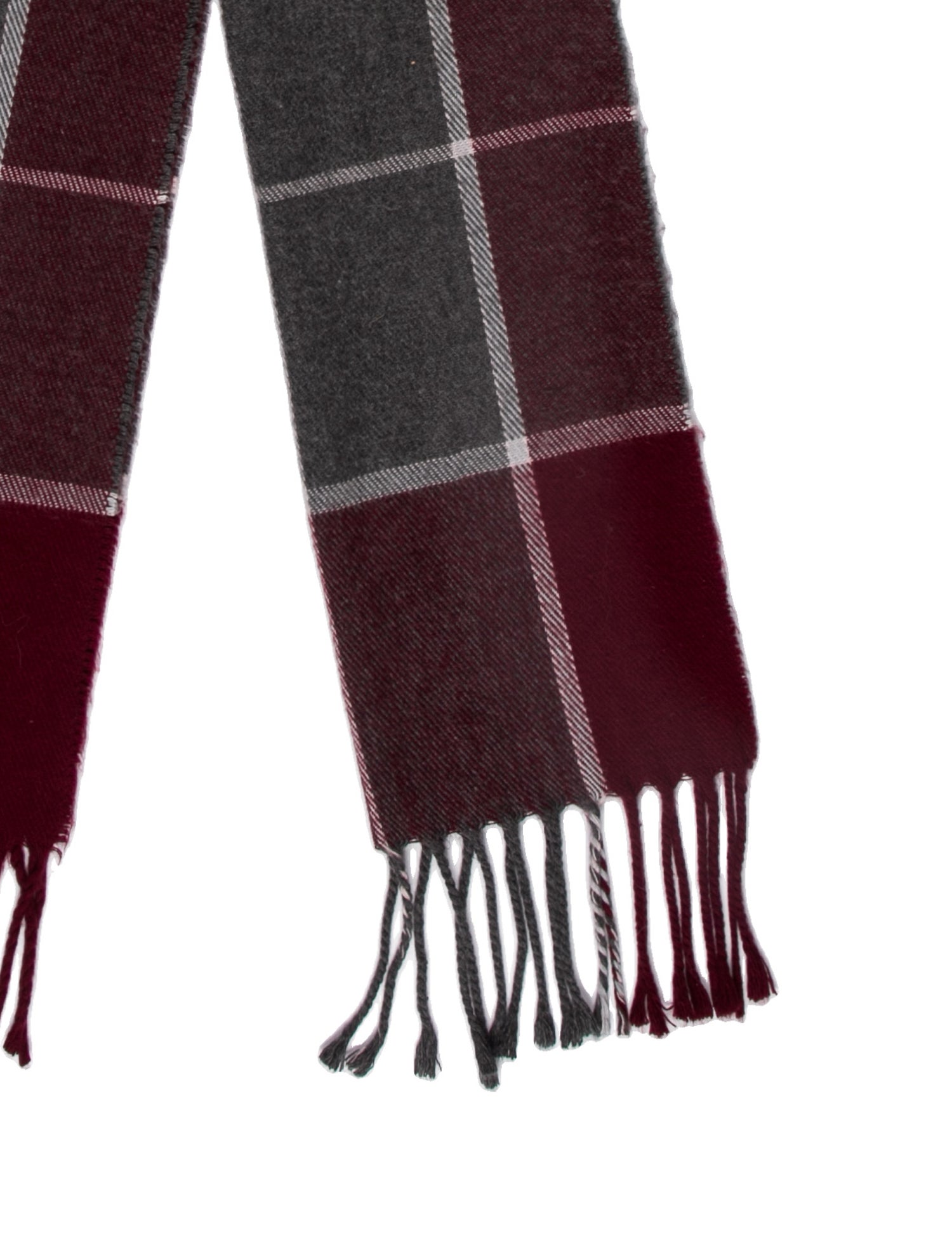 Geoffrey Beene Acrylic Plaid Print Scarf