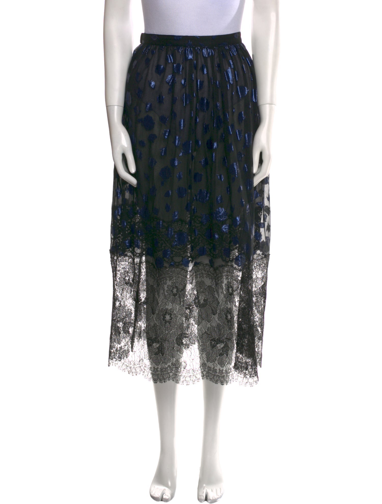 Geoffrey Beene Printed Midi Length Skirt