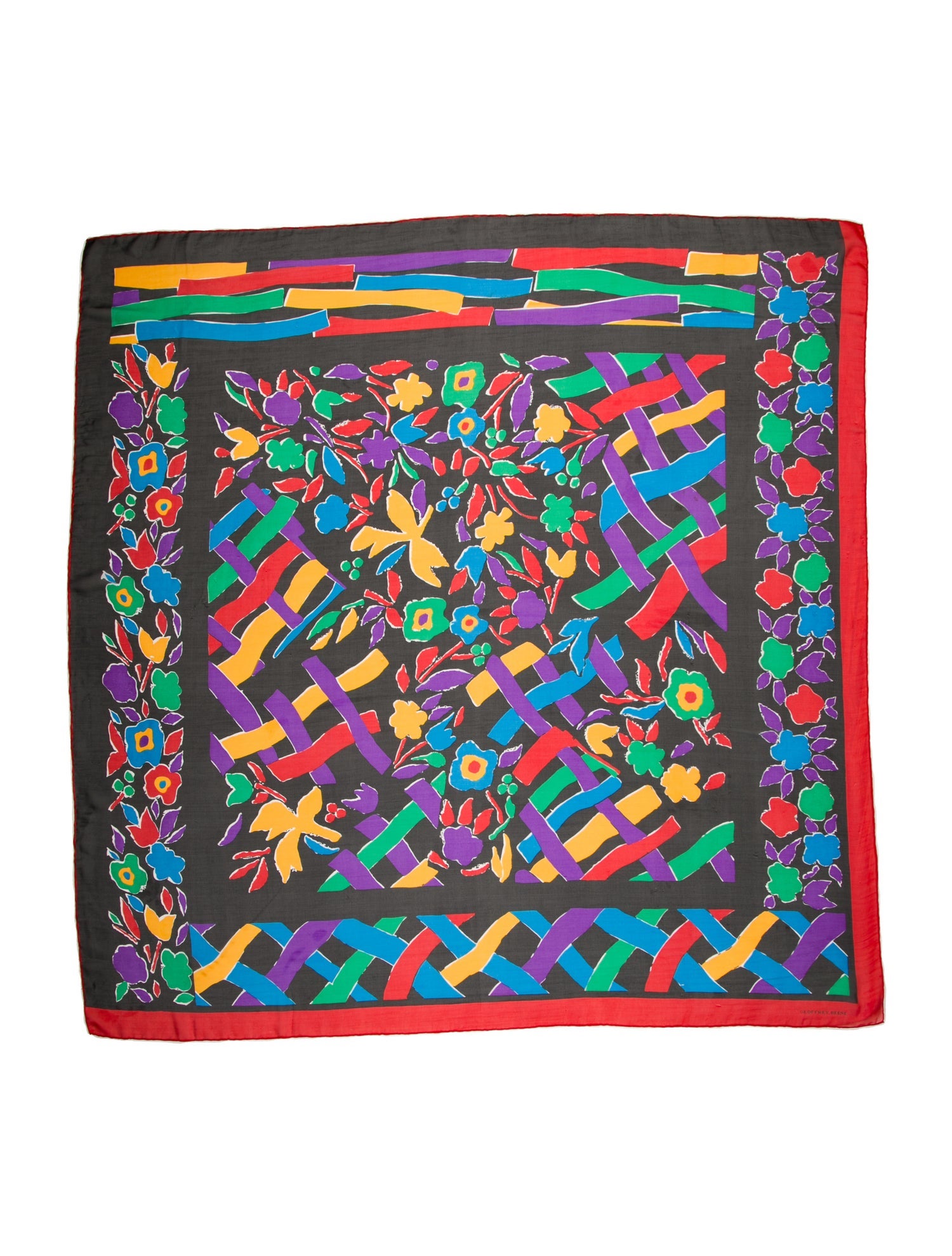 Geoffrey Beene Le Mors "A La Conétable" Silk Scarf
