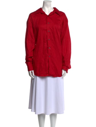 Geoffrey Beene Long Sleeve Button-Up Top