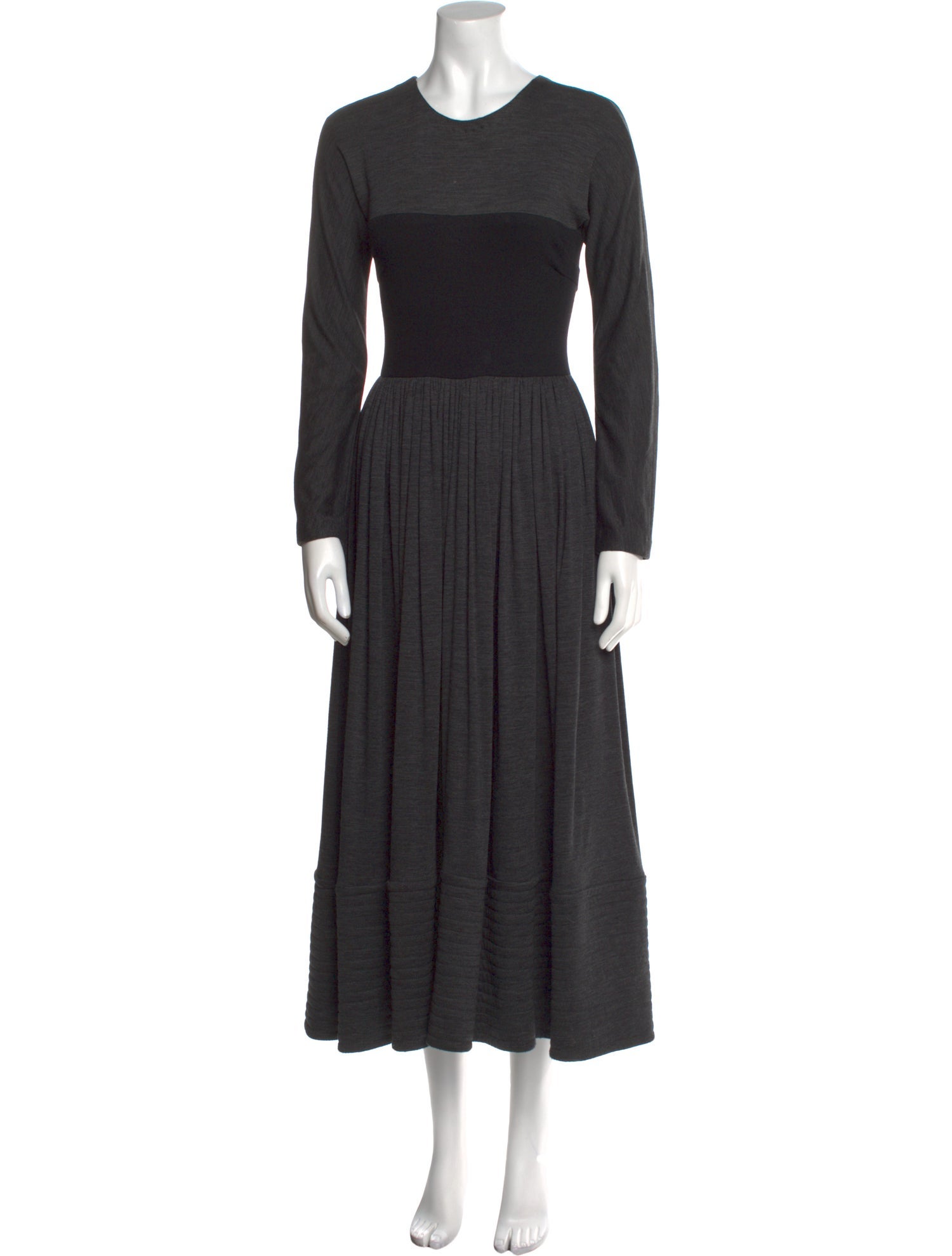 Geoffrey Beene Crew Neck Long Dress