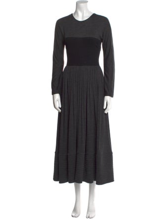 Geoffrey Beene Crew Neck Long Dress
