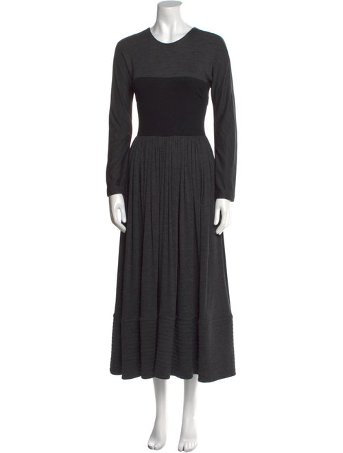 Geoffrey Beene Crew Neck Long Dress