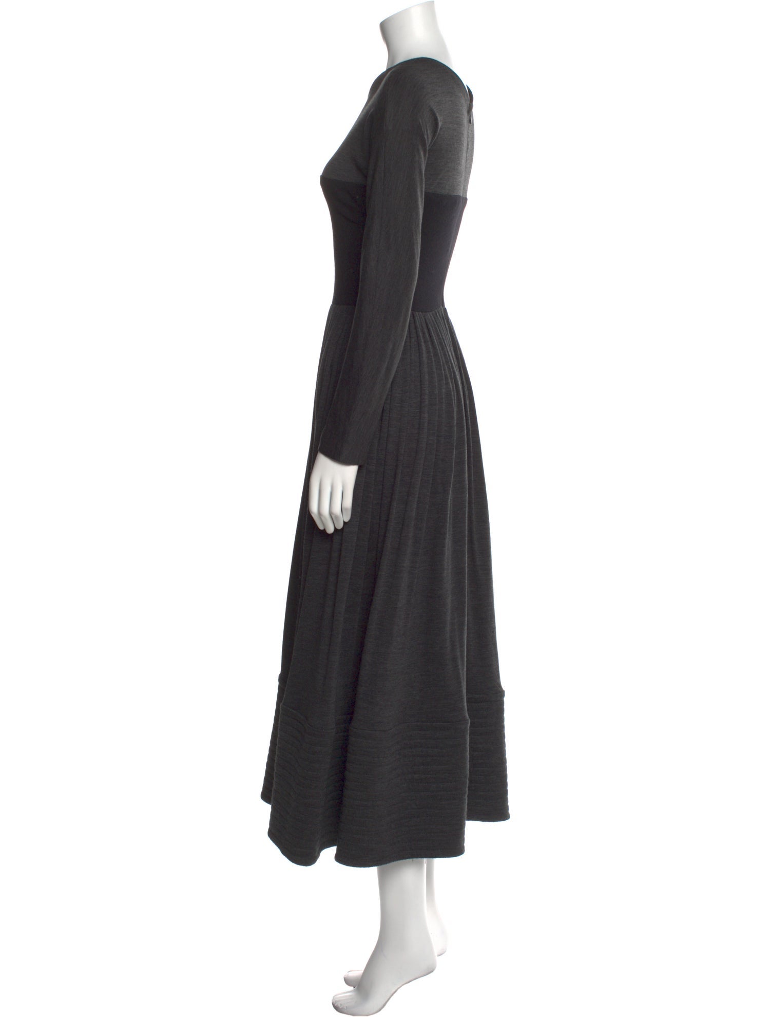 Geoffrey Beene Crew Neck Long Dress