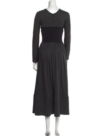 Geoffrey Beene Crew Neck Long Dress