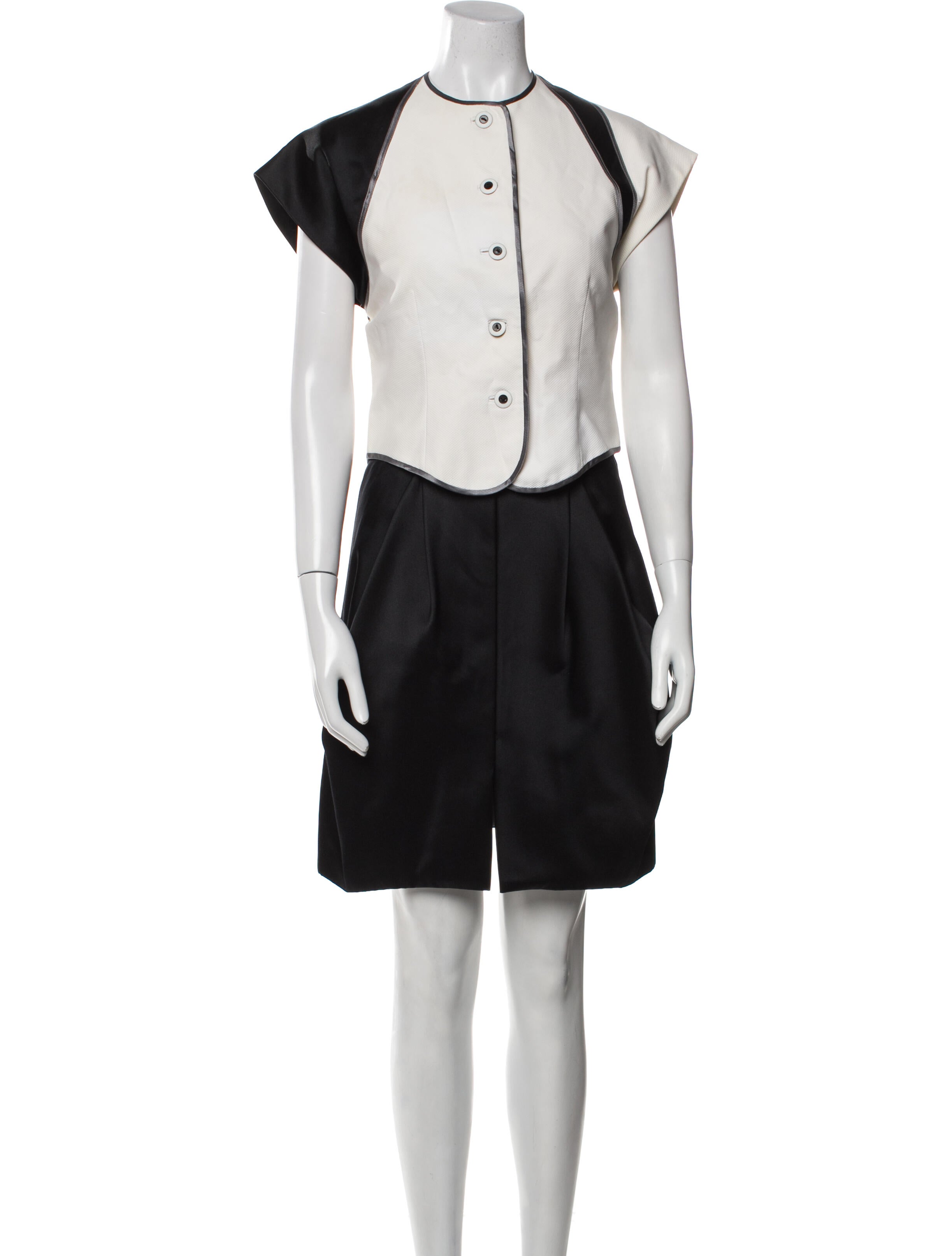 Geoffrey Beene Colorblock Pattern Skirt Set