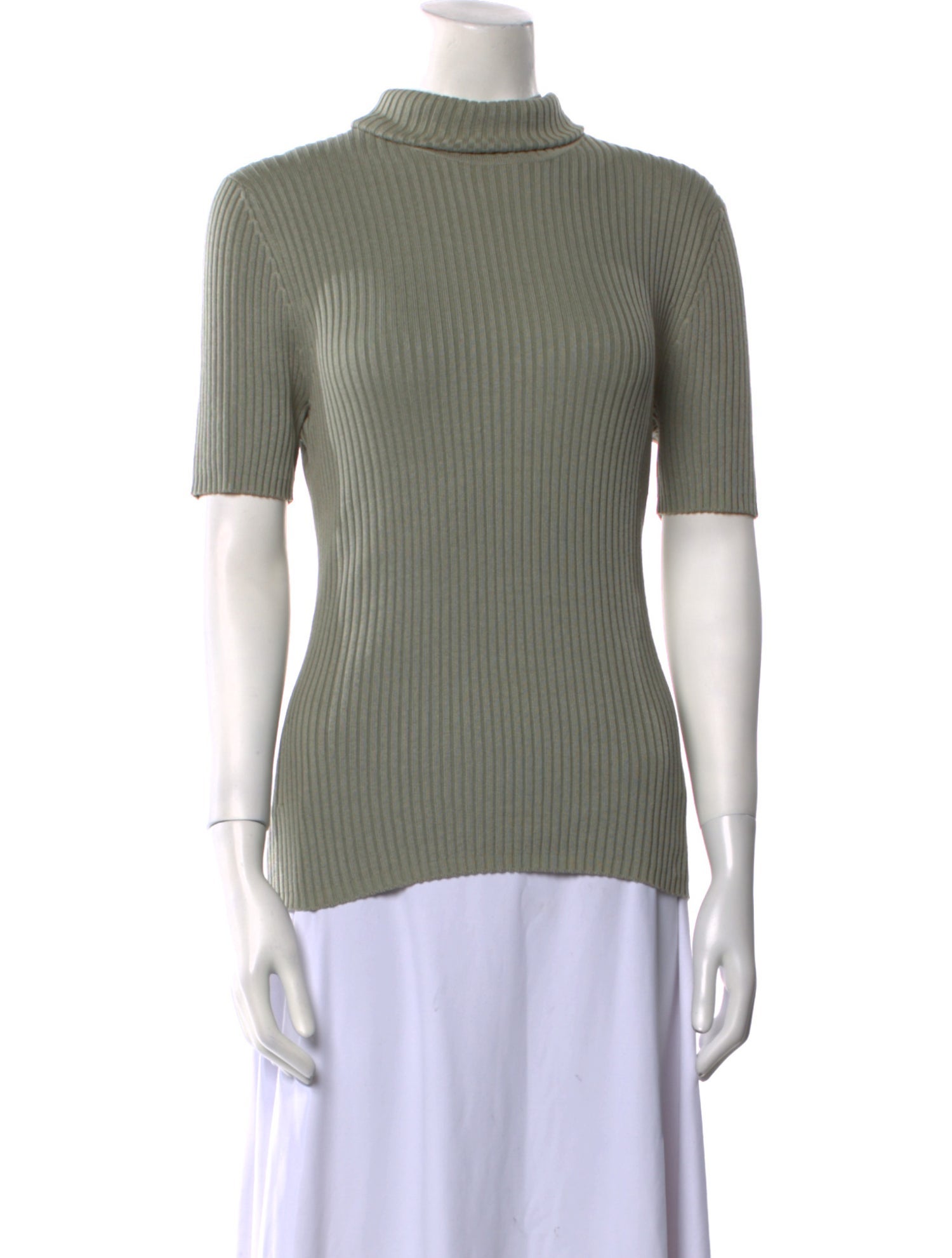 Geoffrey Beene Silk Turtleneck Top