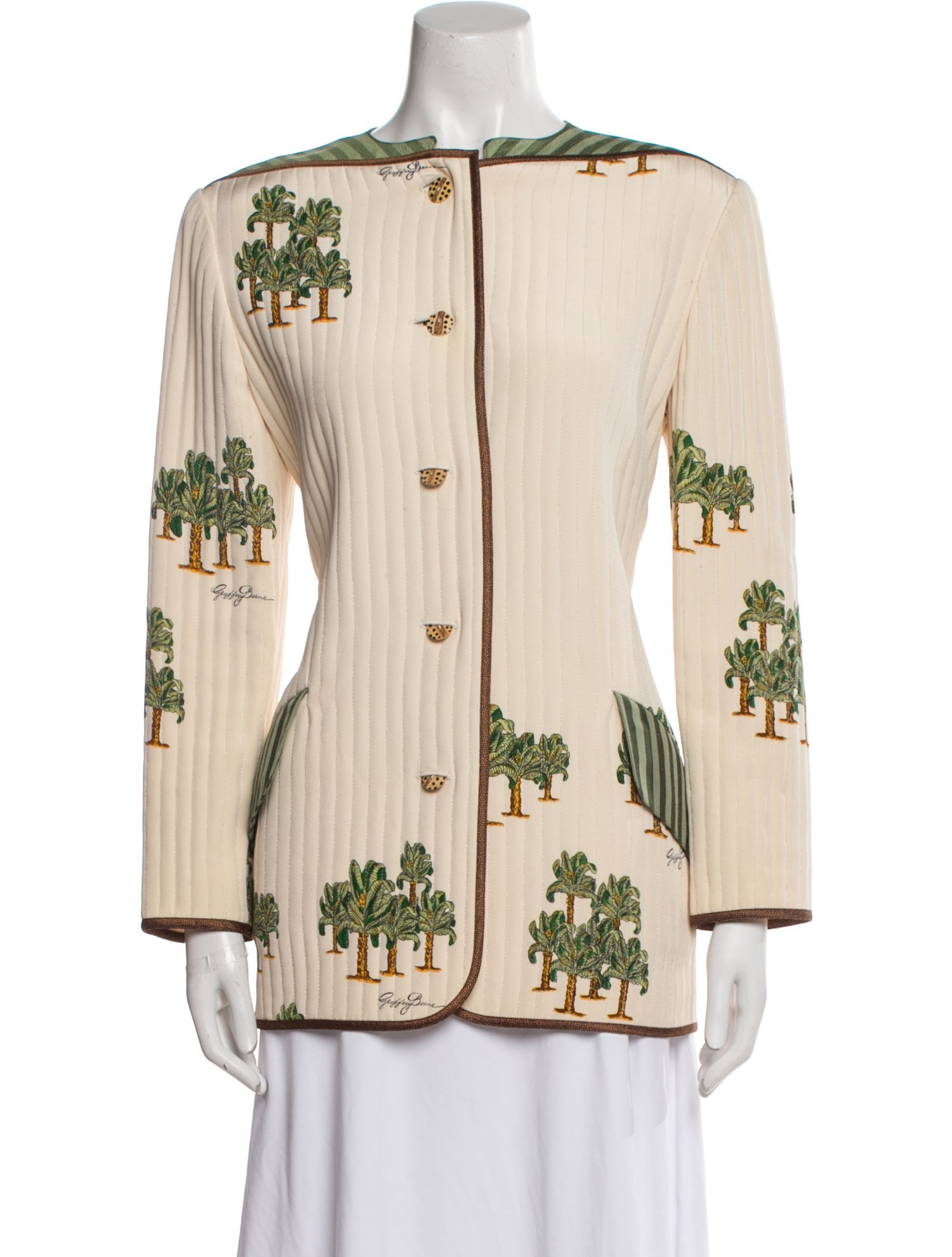 Geoffrey Beene Printed Evening Jacket