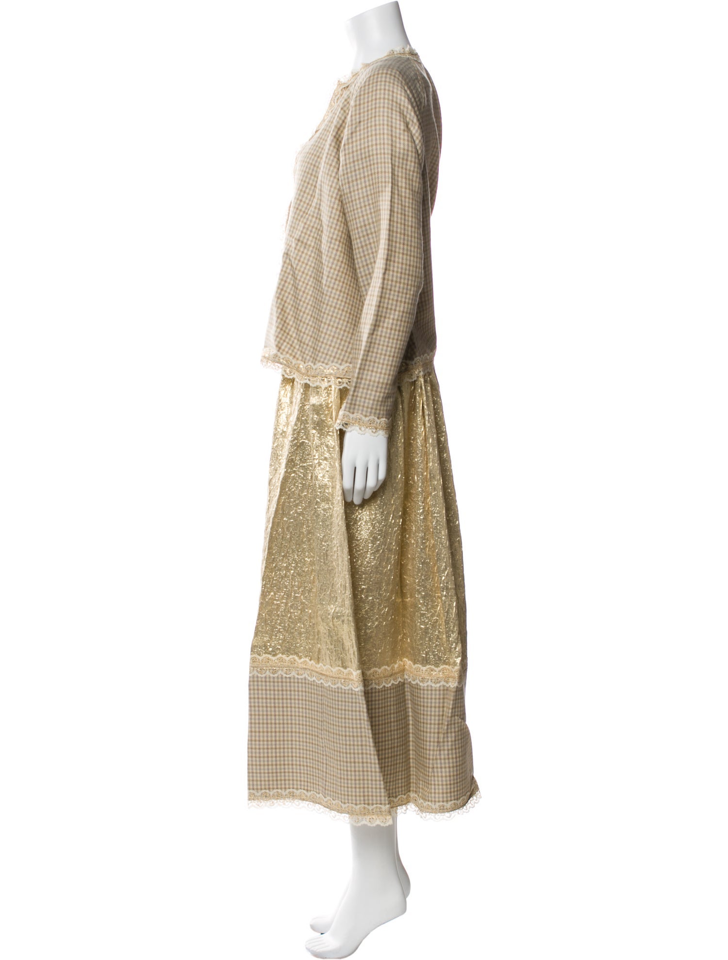 Geoffrey Beene Vintage Late 1970's - Early 1980's Skirt Set