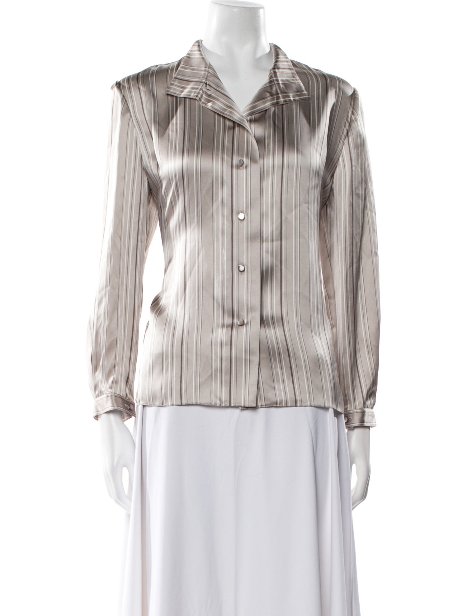 Geoffrey Beene Vintage Late 1980's - Early 1990's Button-Up Top