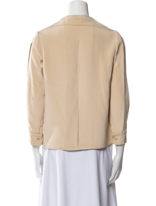 Geoffrey Beene Three-Quarter Sleeve Button-Up Top