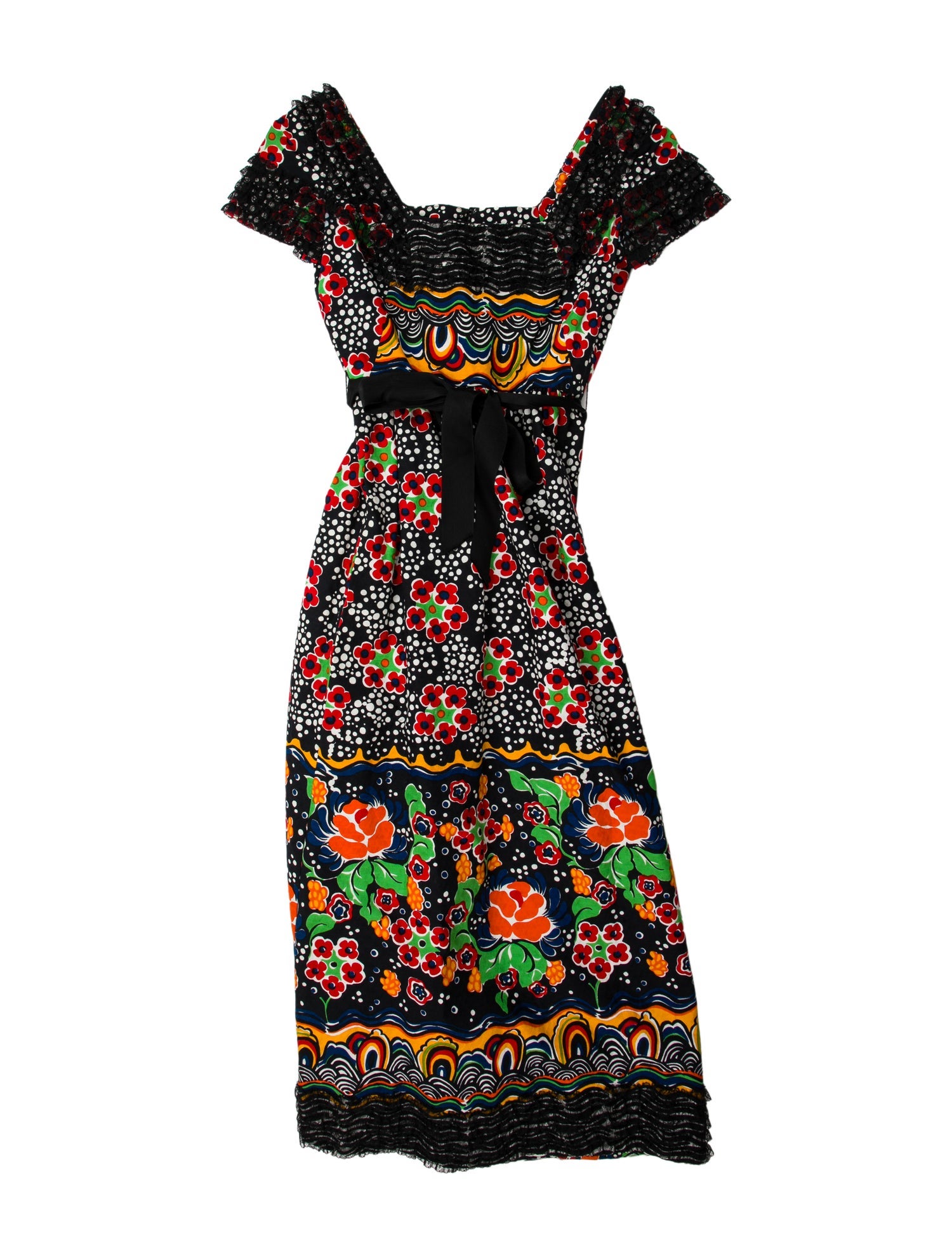 Geoffrey Beene Printed Long Dress