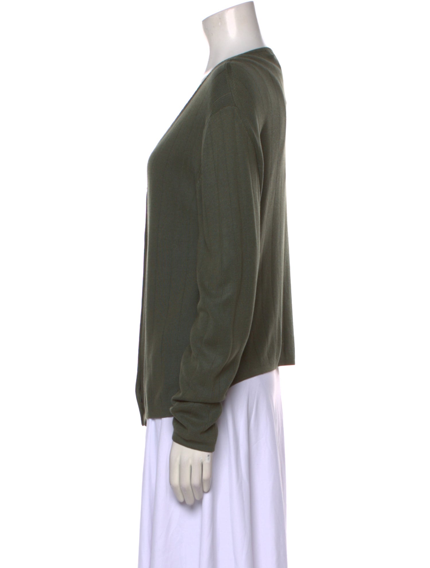 Geoffrey Beene Silk V-Neck Sweater