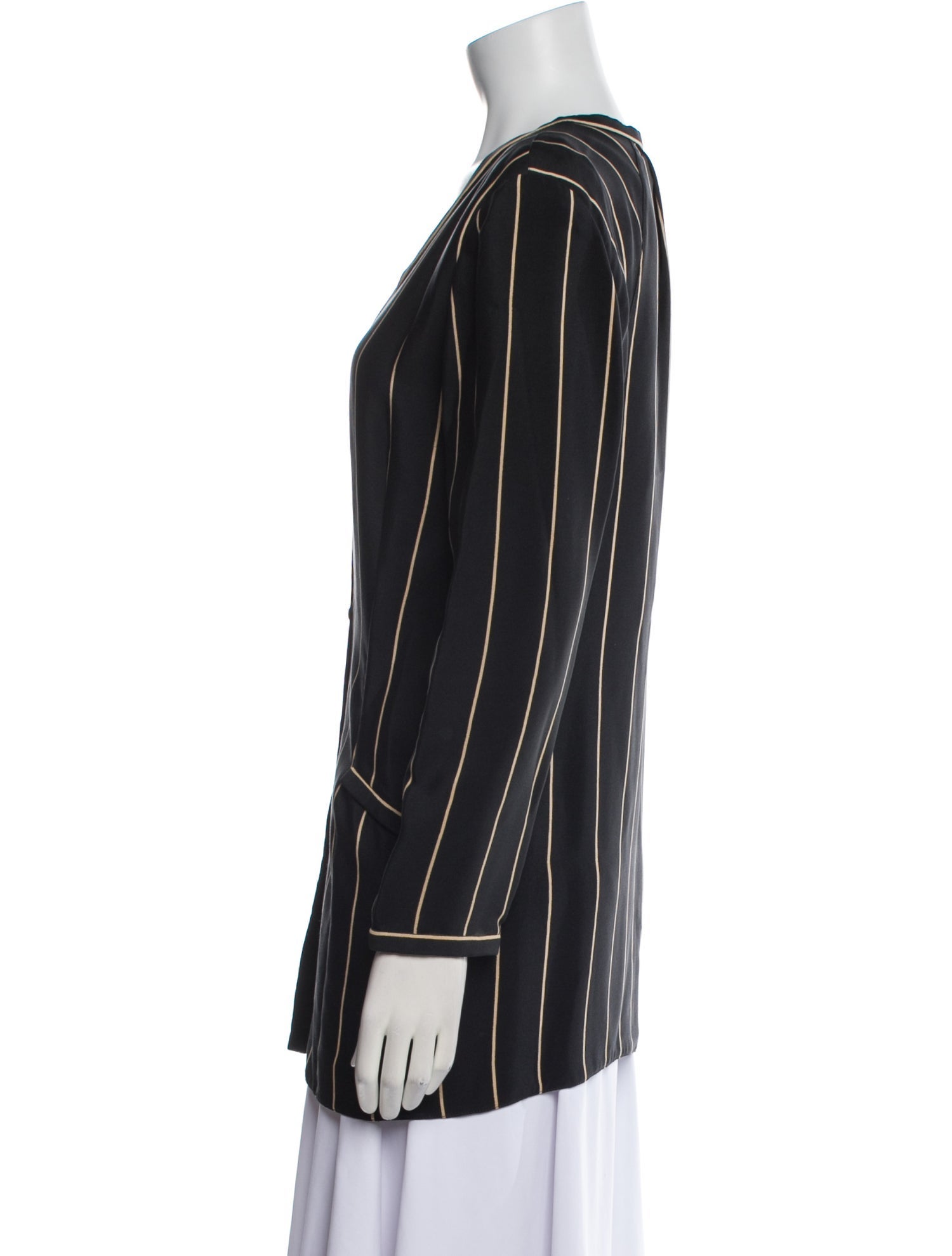 Geoffrey Beene Silk Striped Evening Jacket