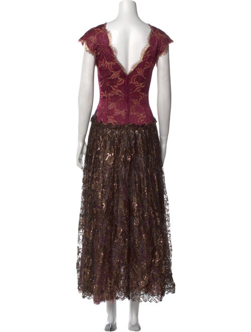 Geoffrey Beene Silk Midi Length Dress