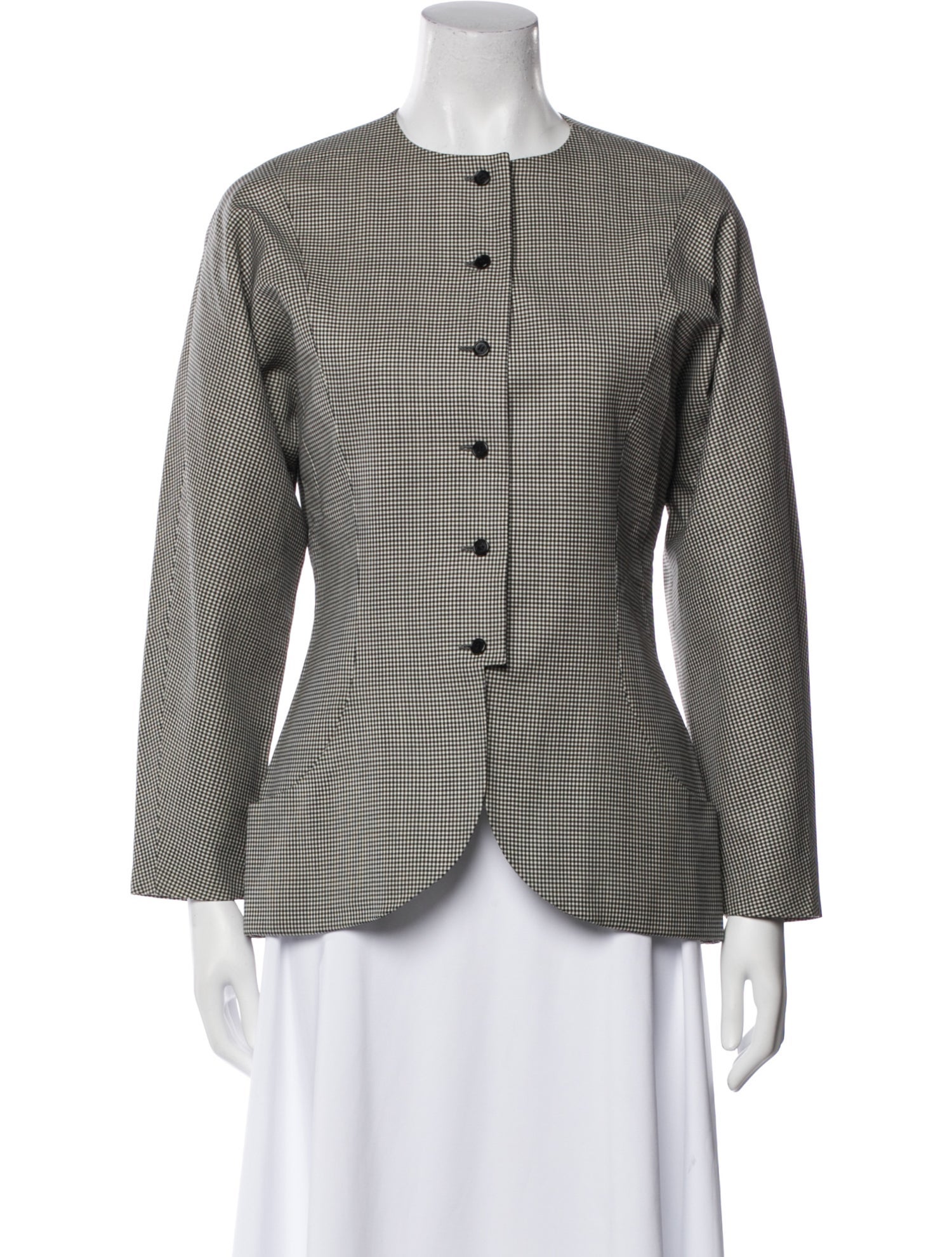 Geoffrey Beene Houndstooth Print Blazer