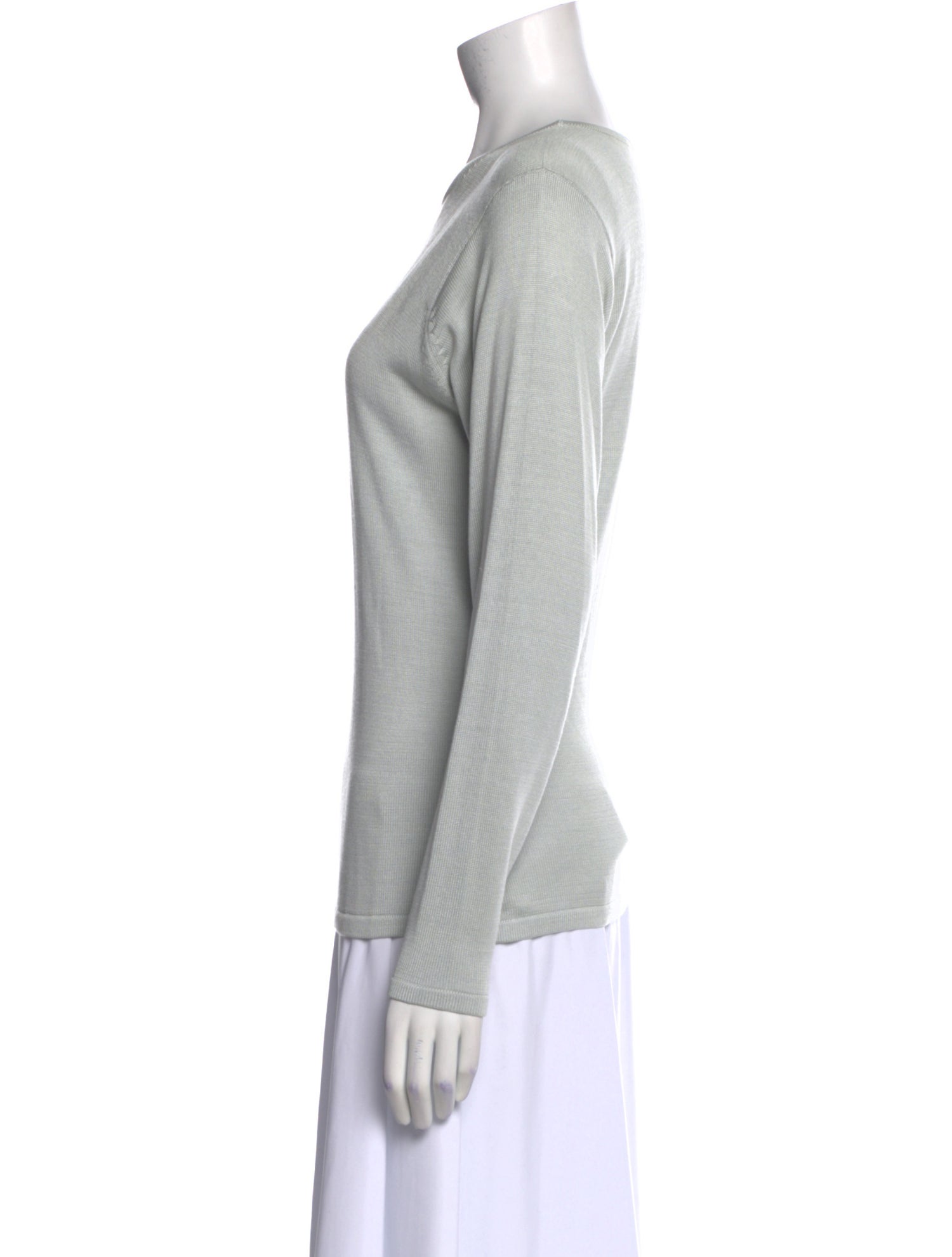 Geoffrey Beene Crew Neck Long Sleeve Top