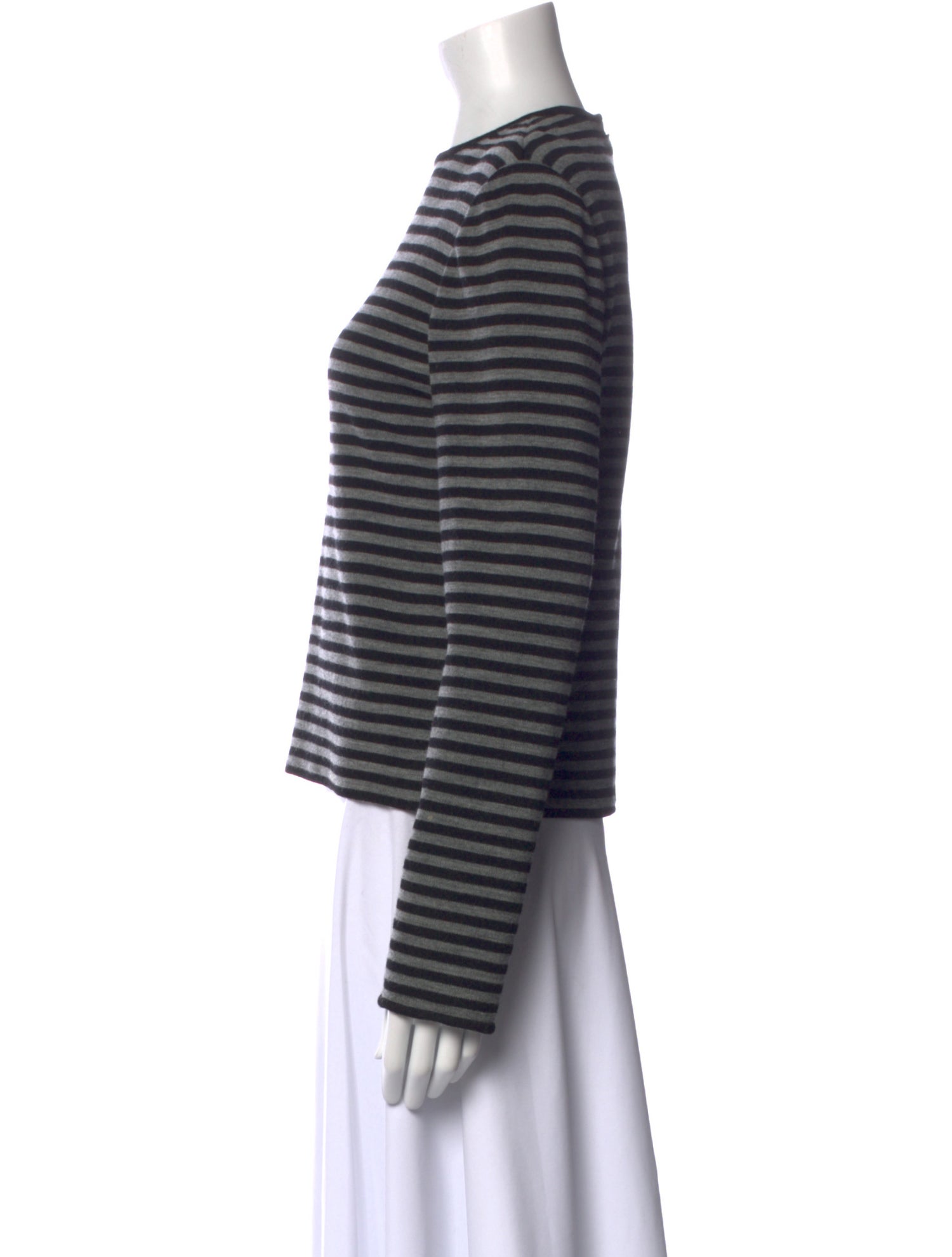 Geoffrey Beene Striped Crew Neck Top