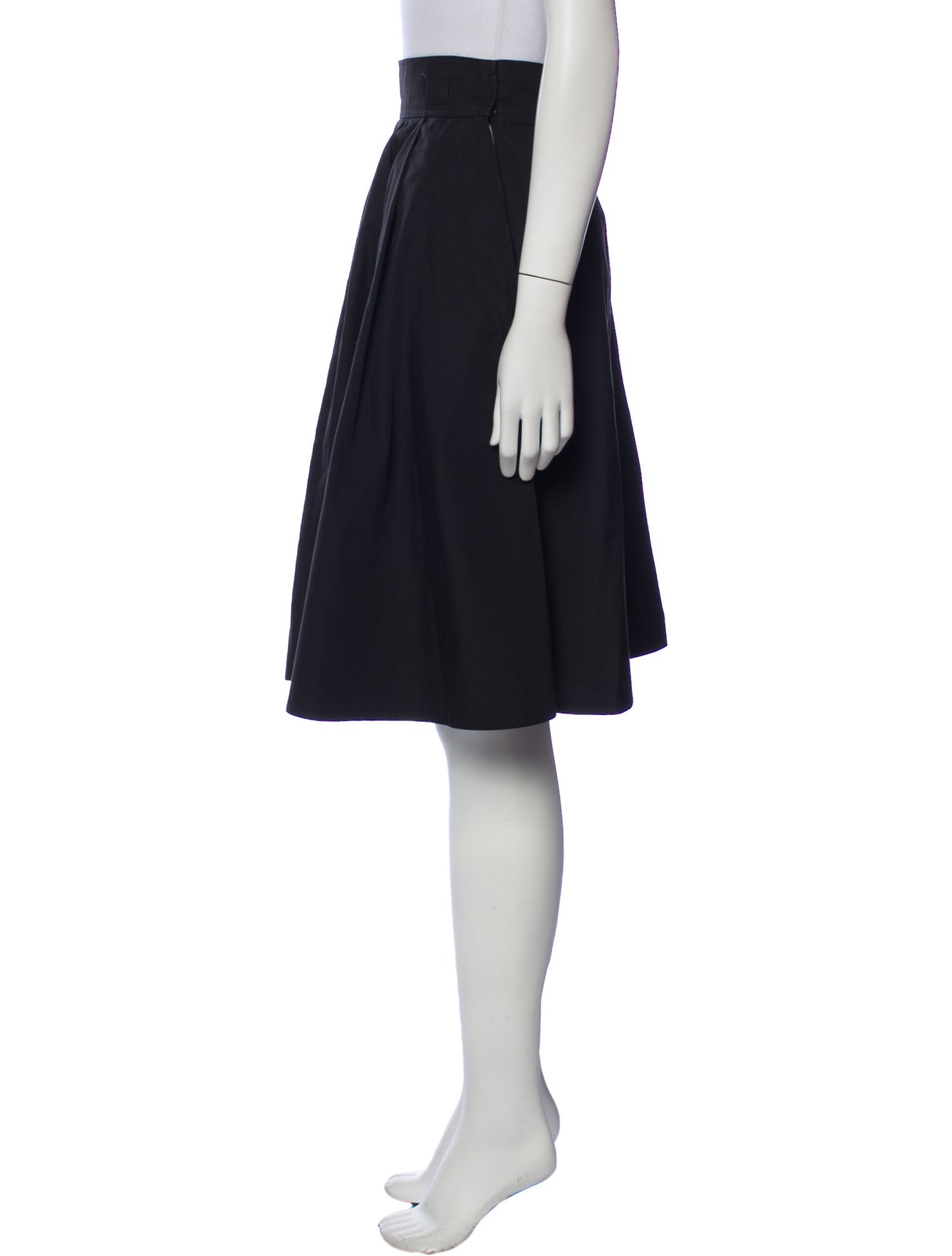 Geoffrey Beene Pleated Accents Knee-Length Skirt