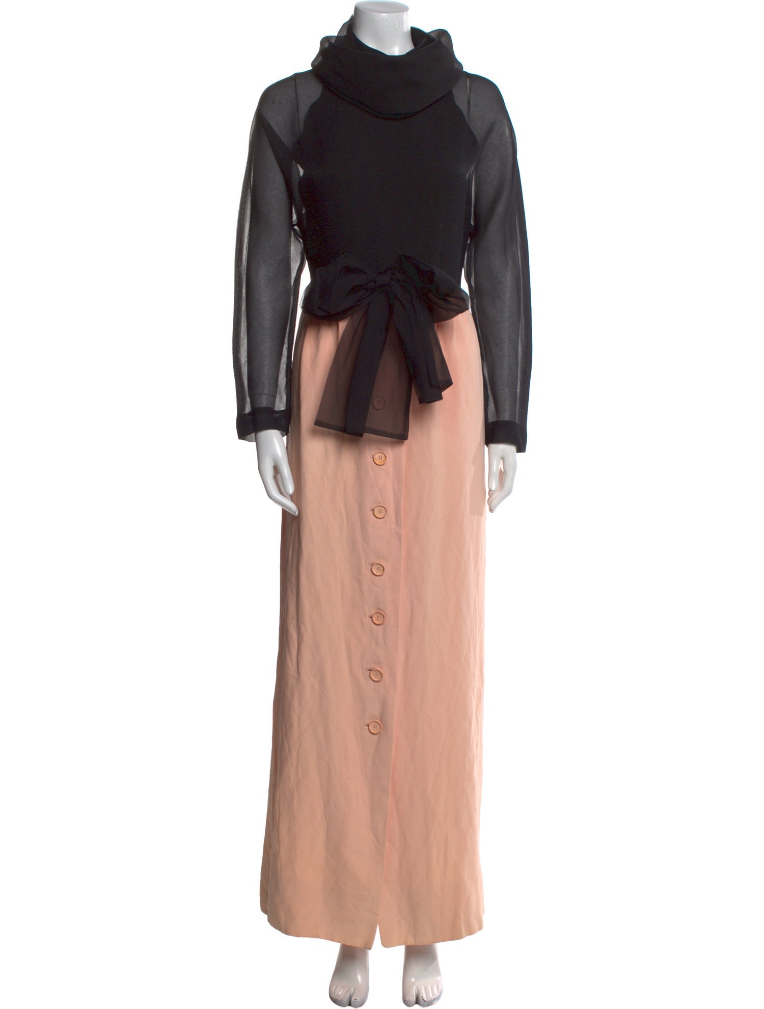 Geoffrey Beene Turtleneck Long Dress