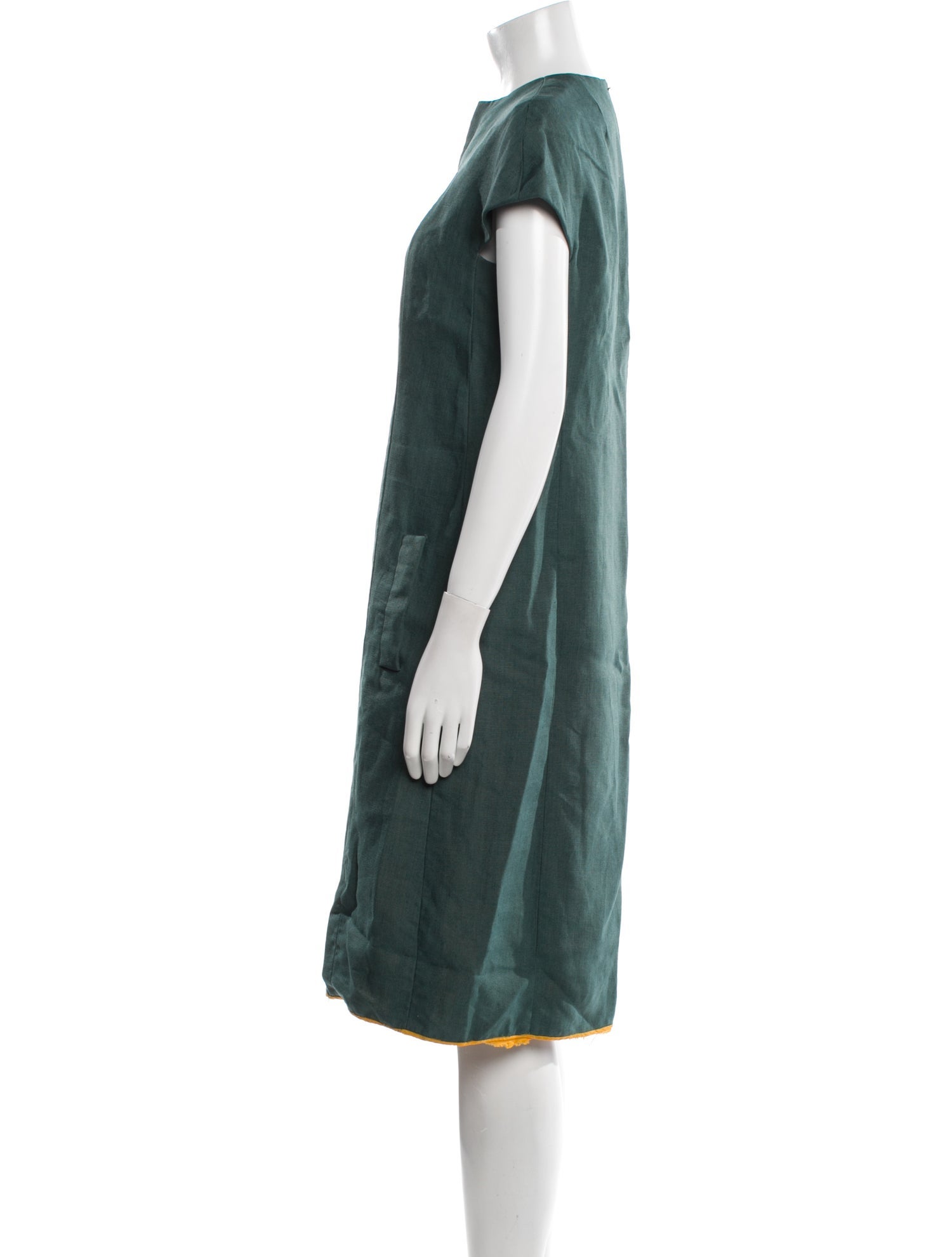Geoffrey Beene V-Neck Knee-Length Dress
