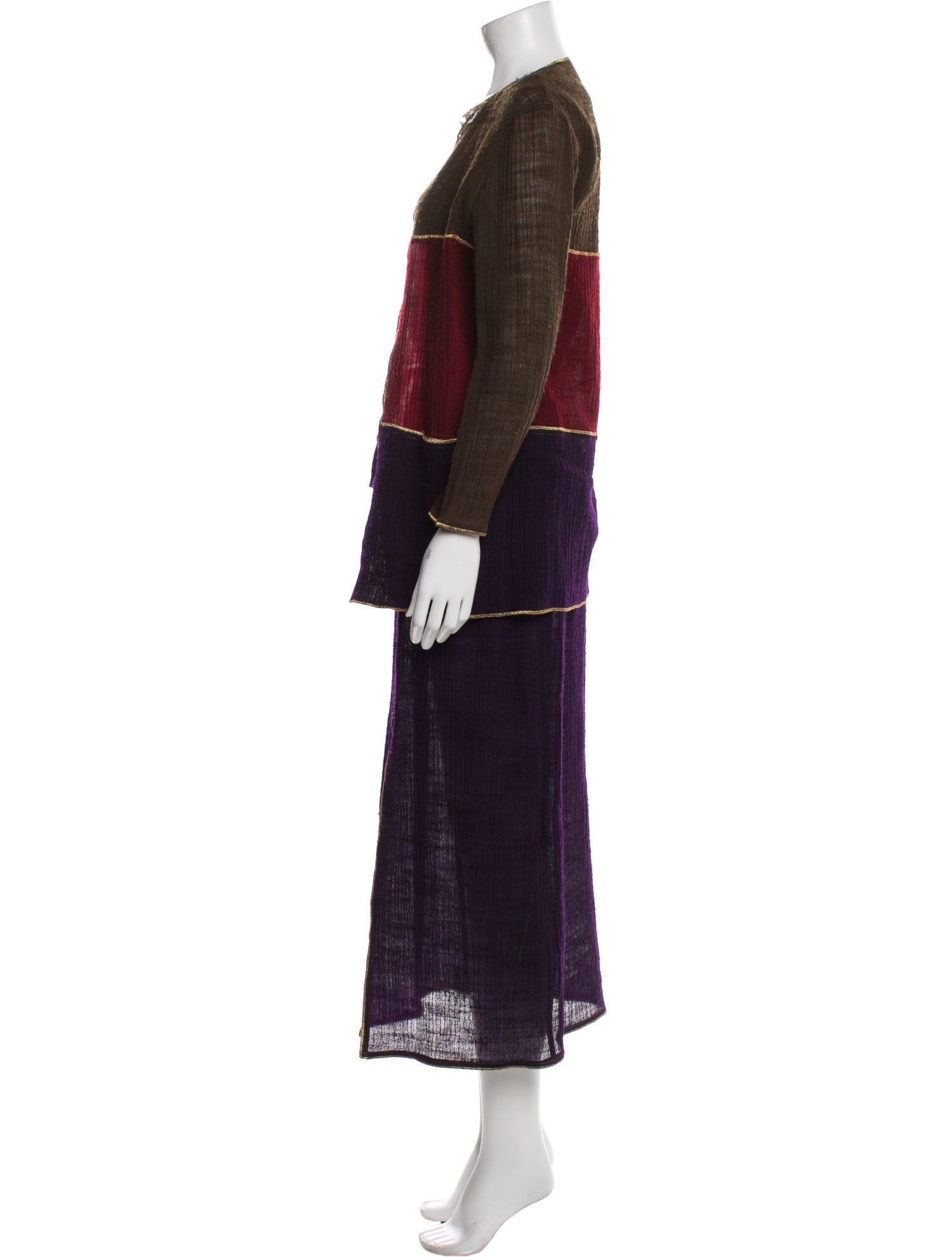 Geoffrey Beene Vintage 1970's Dress Set