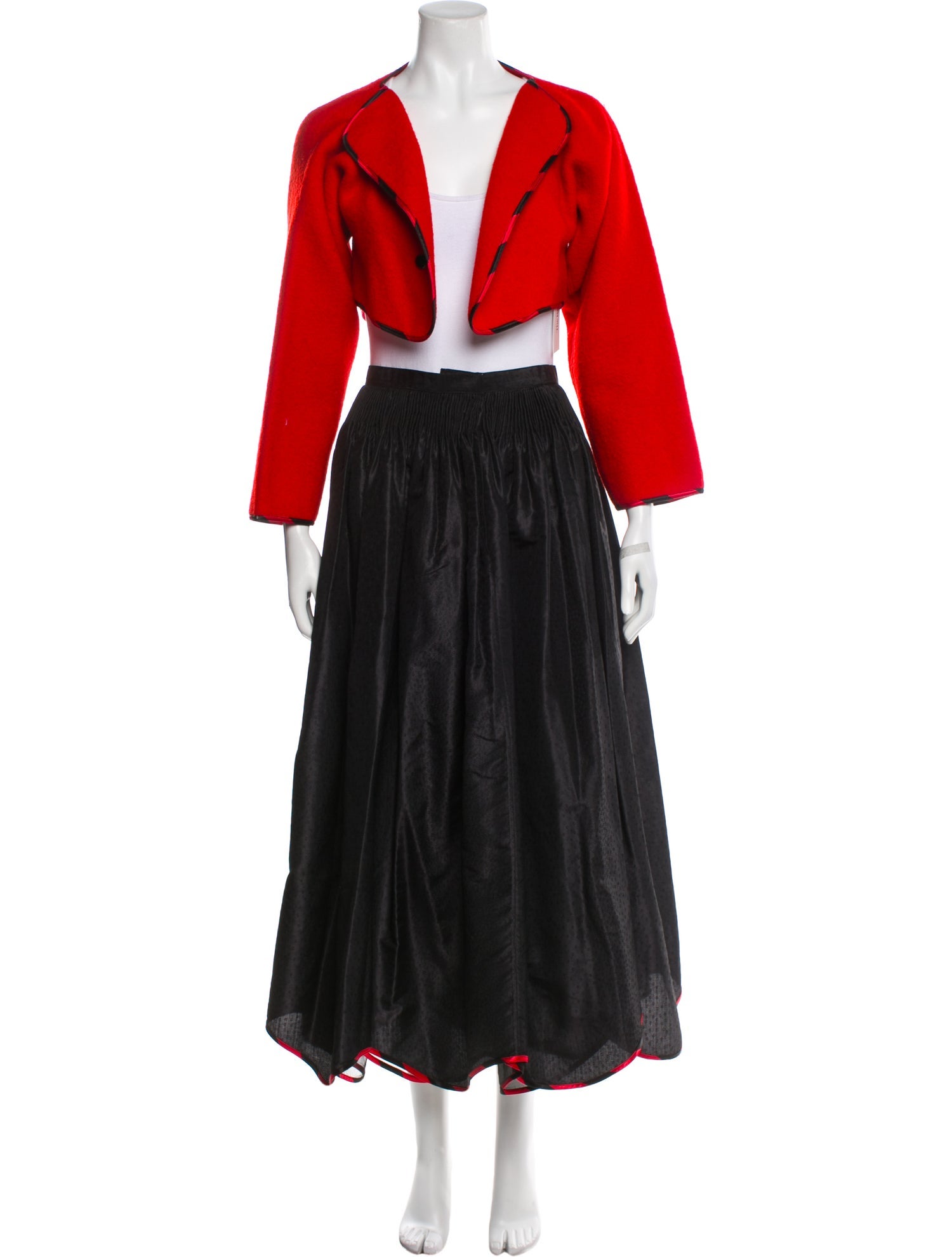 Geoffrey Beene Vintage 1970's Skirt Set