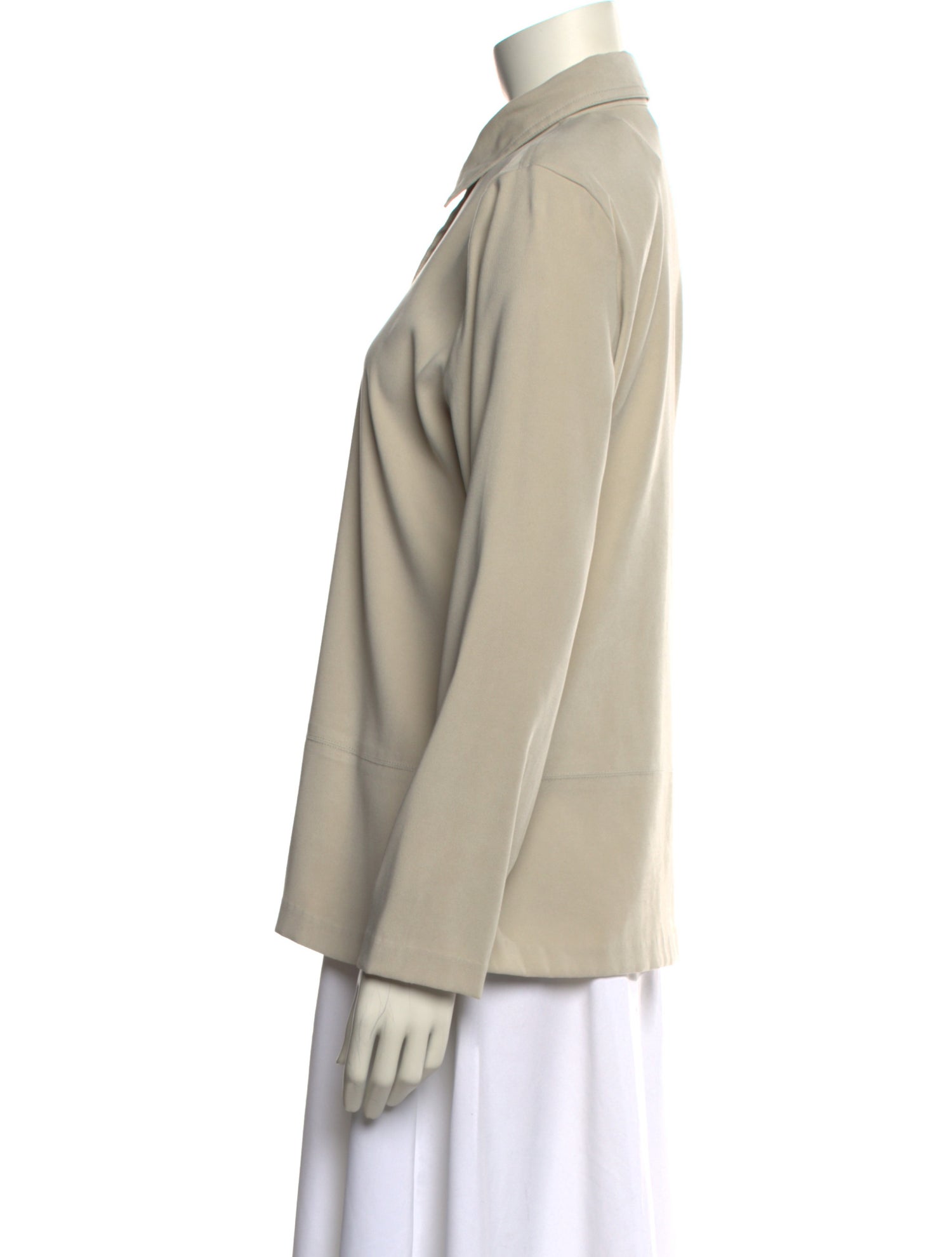 Geoffrey Beene Long Sleeve Button-Up Top