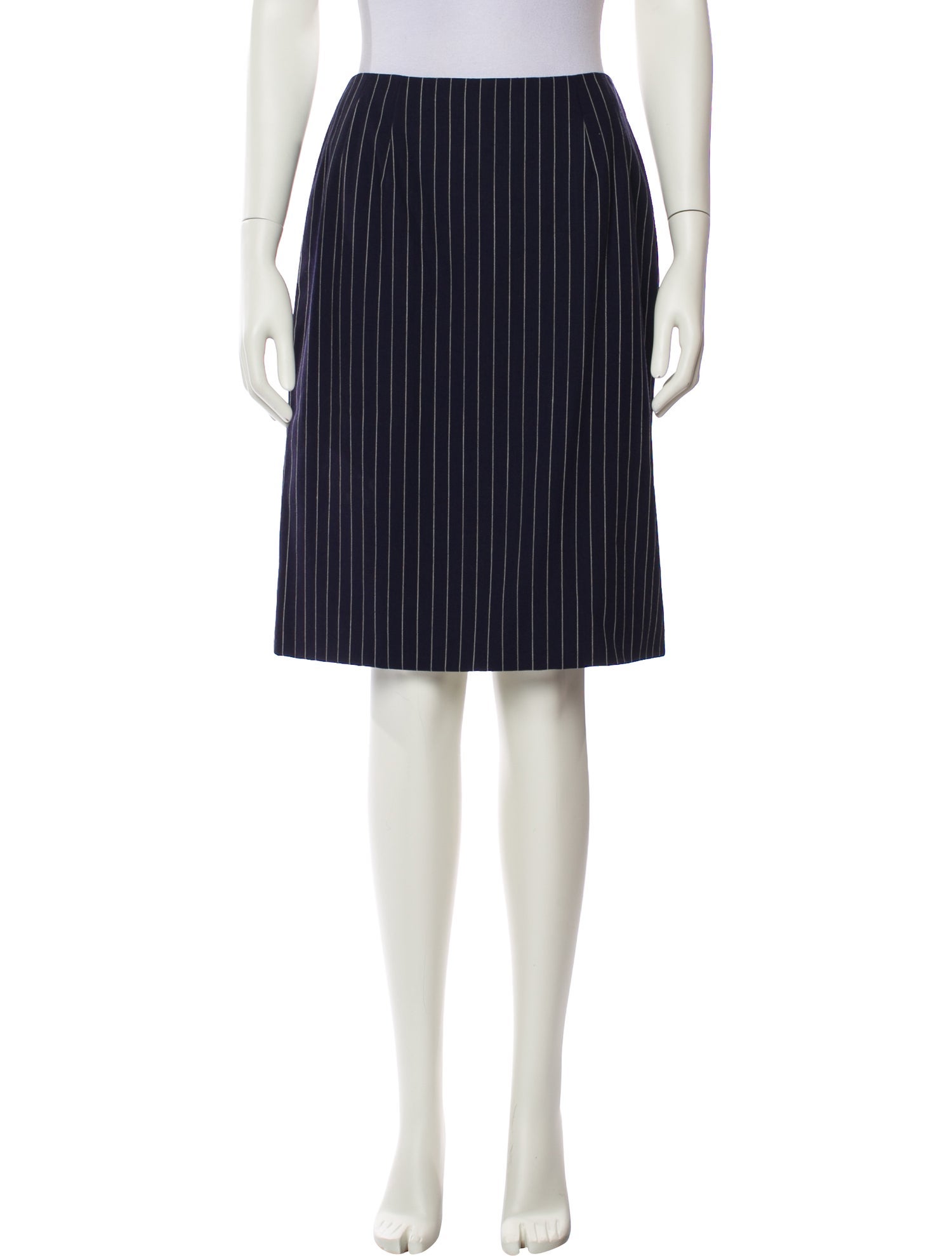 Geoffrey Beene Striped Knee-Length Skirt