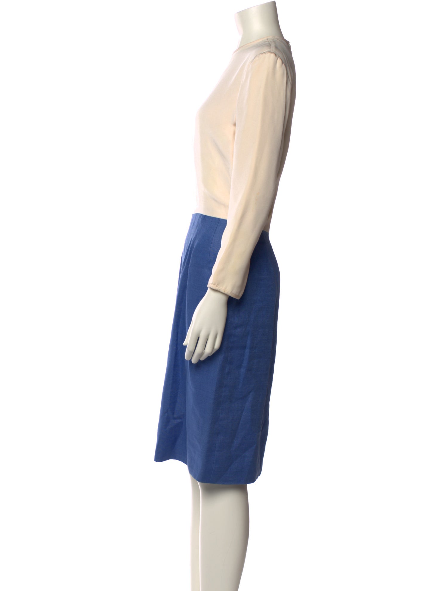 Geoffrey Beene Crew Neck Midi Length Dress