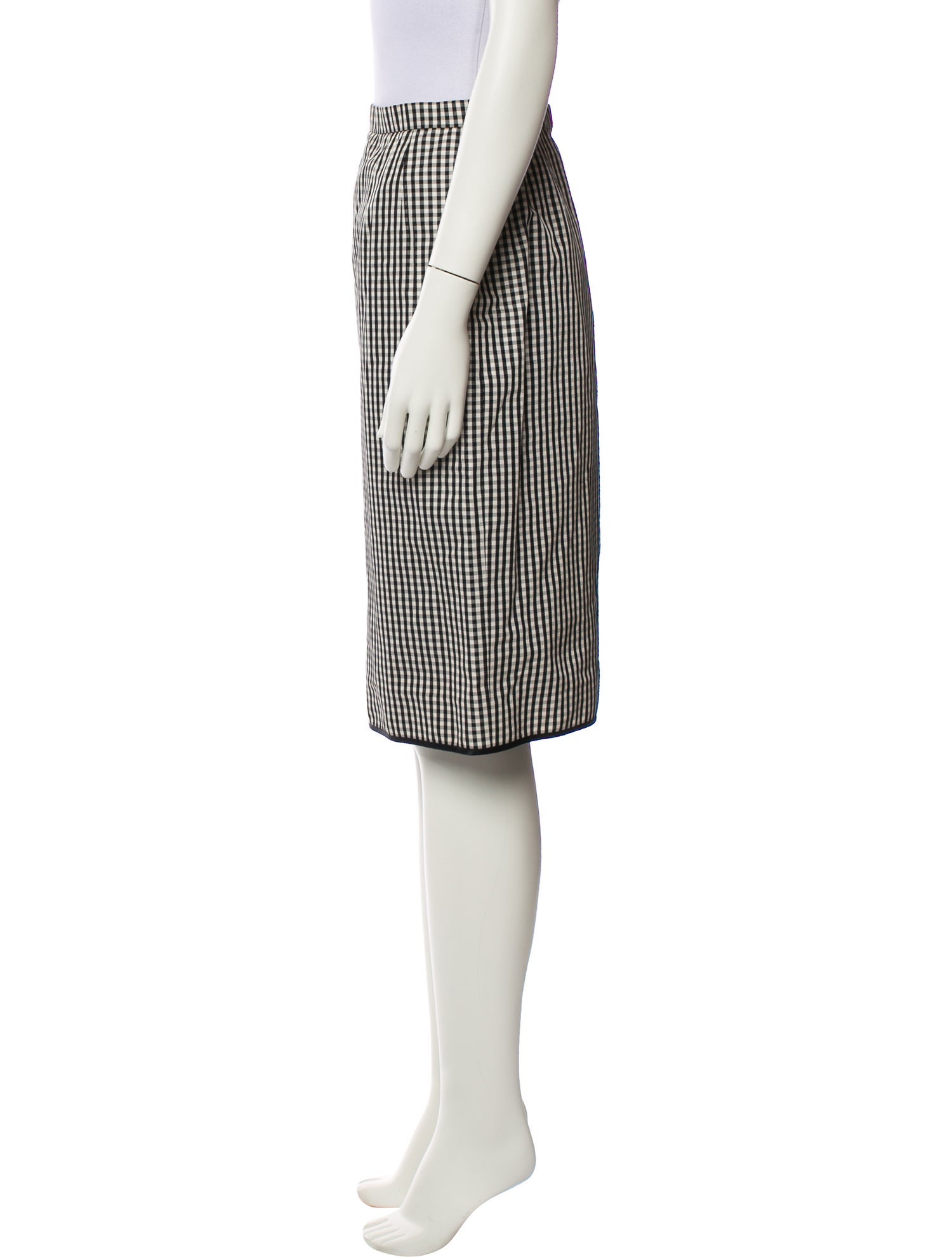 Geoffrey Beene Plaid Print Knee-Length Skirt