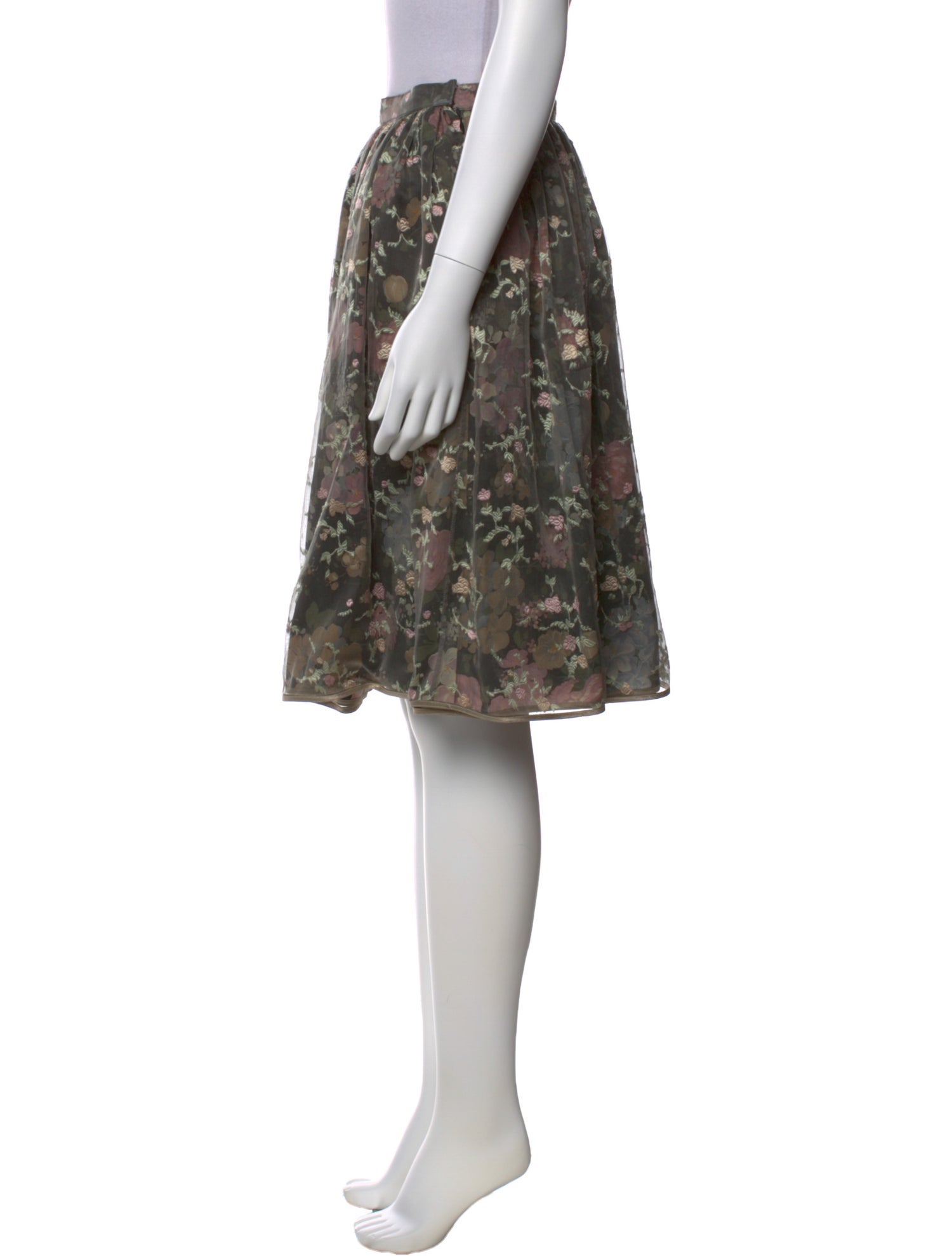 Geoffrey Beene Floral Print Knee-Length Skirt