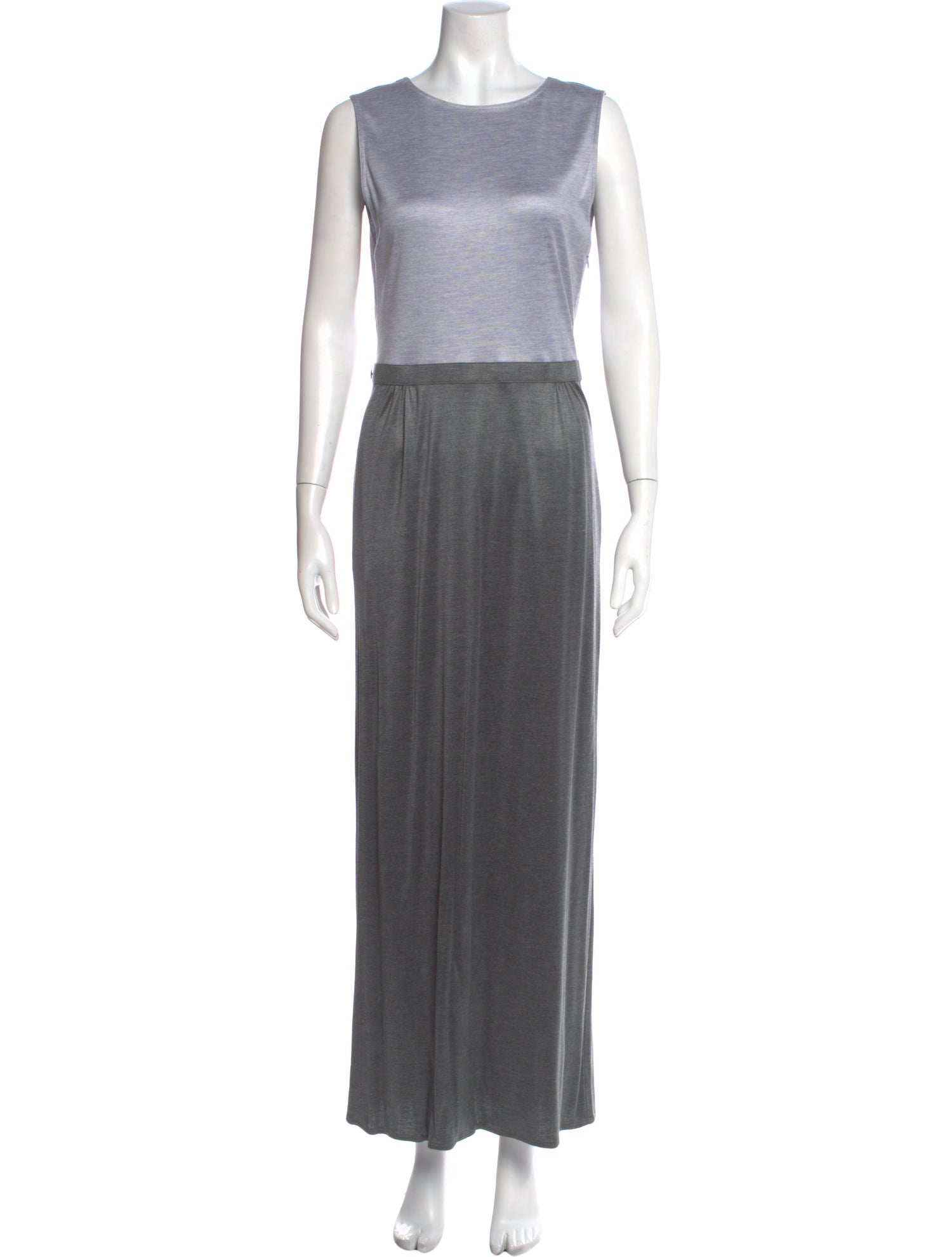 Geoffrey Beene Crew Neck Long Dress