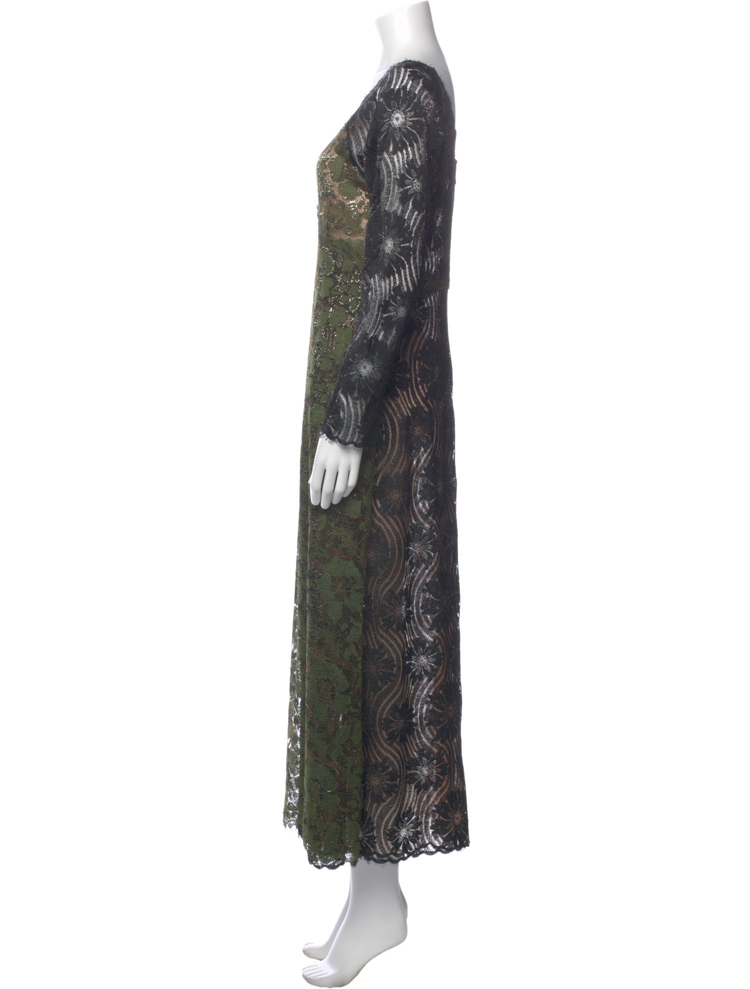 Geoffrey Beene Floral Print Long Dress