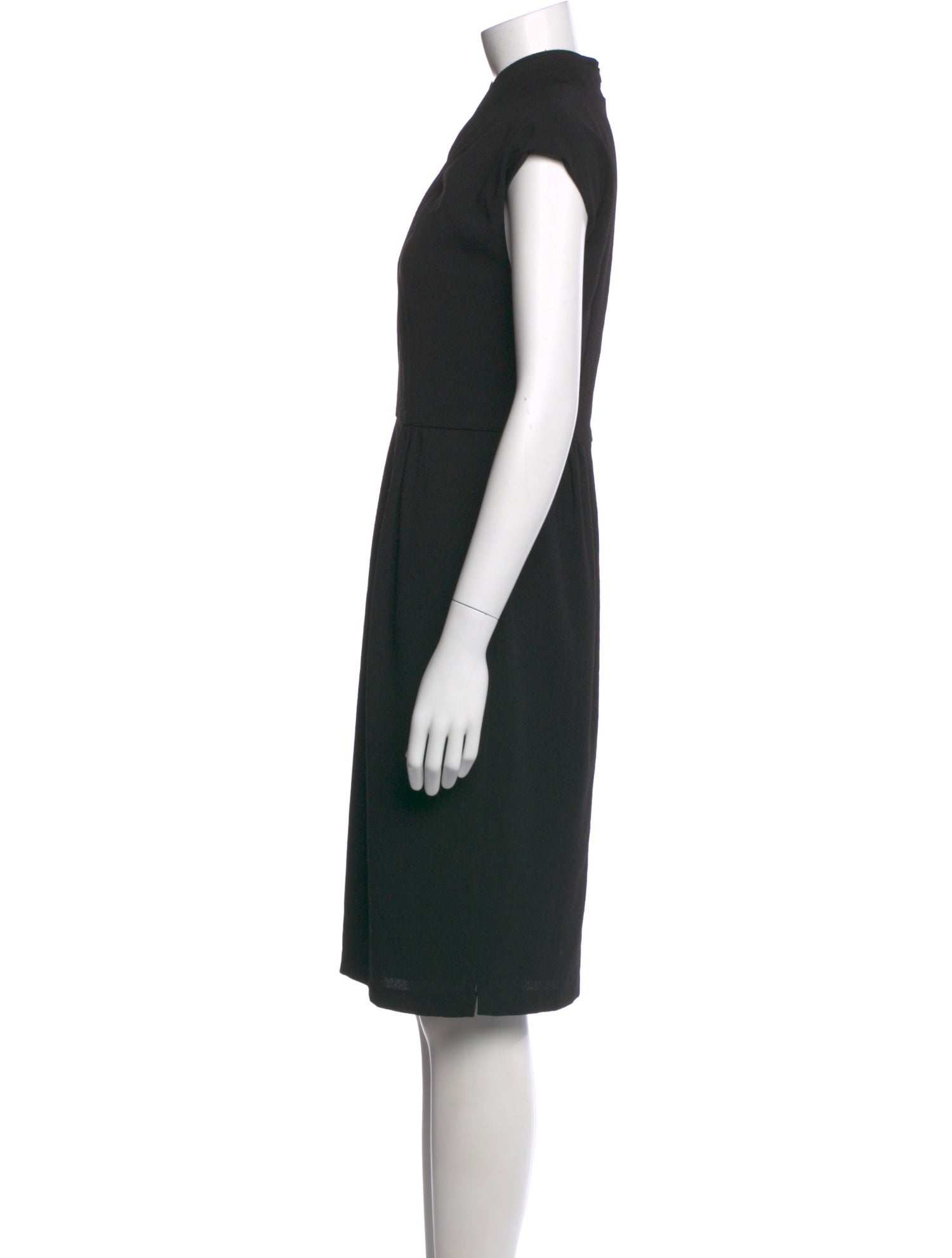 Geoffrey Beene Mock Neck Knee-Length Dress