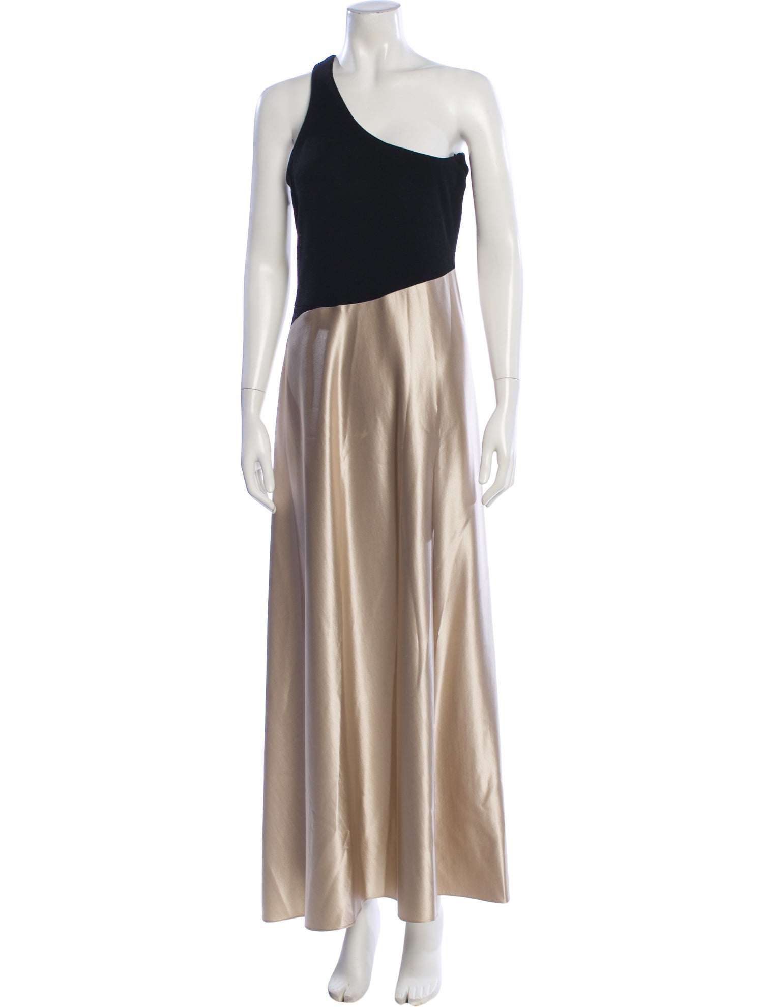 Geoffrey Beene One-Shoulder Long Dress