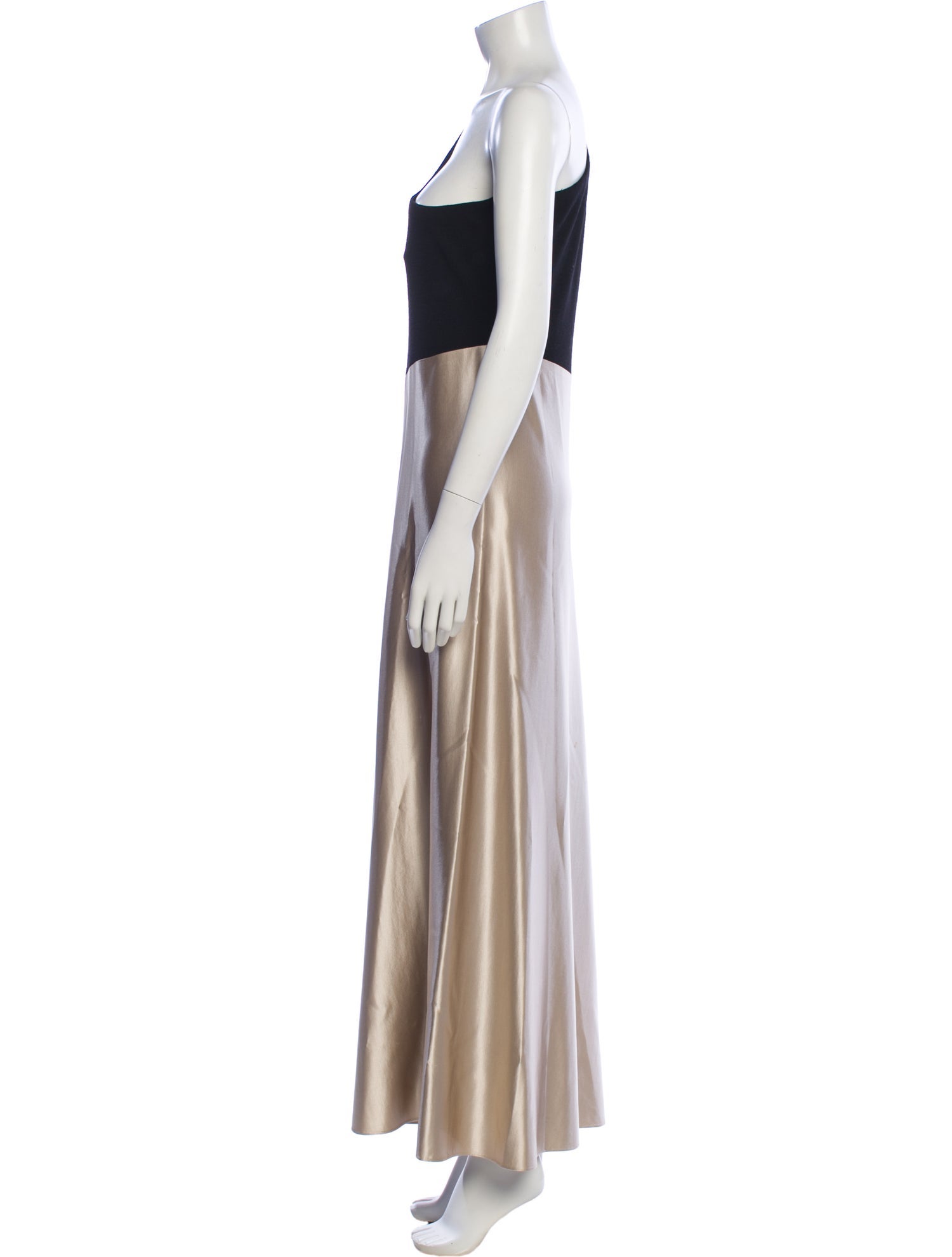 Geoffrey Beene One-Shoulder Long Dress