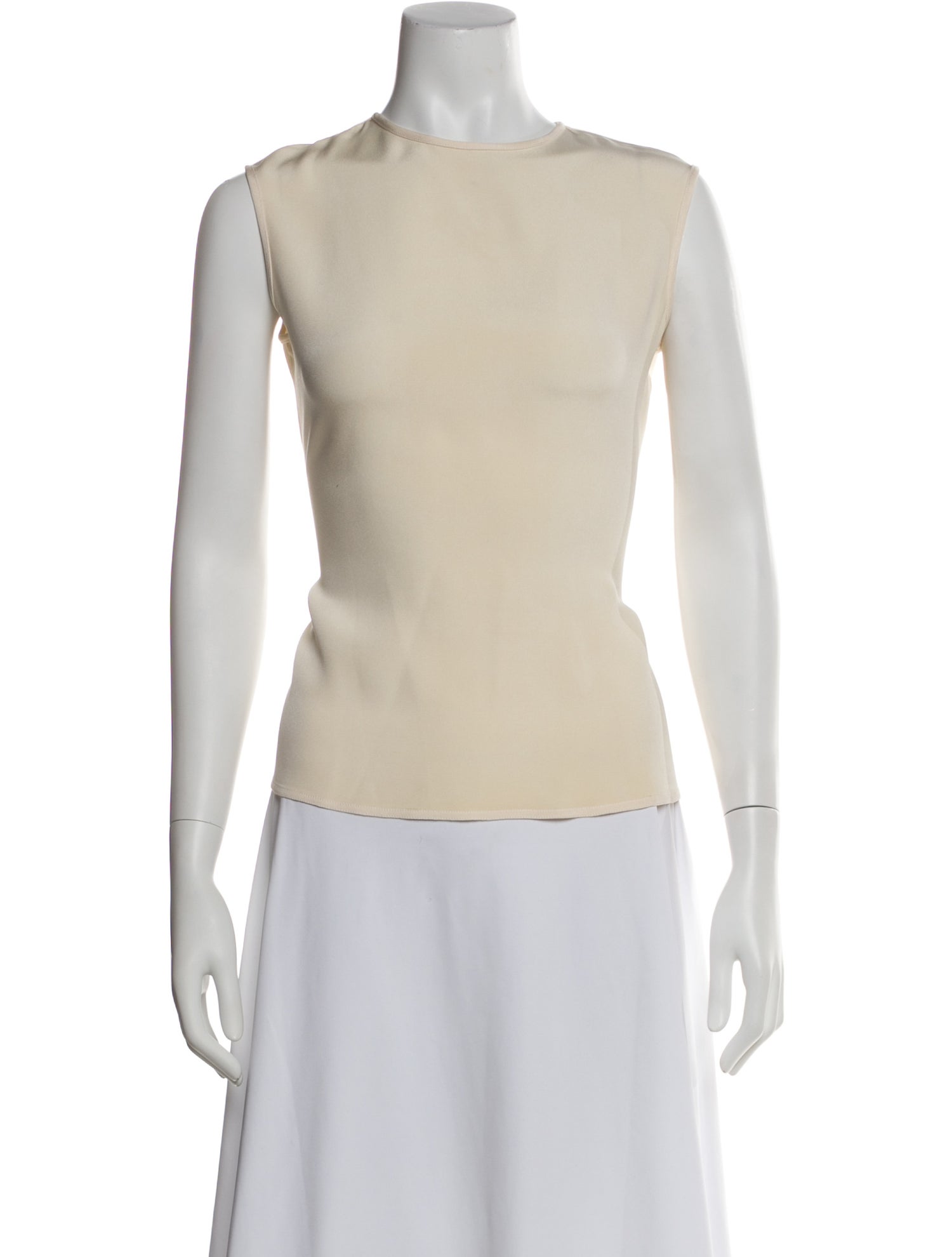 Geoffrey Beene Scoop Neck Sleeveless Top